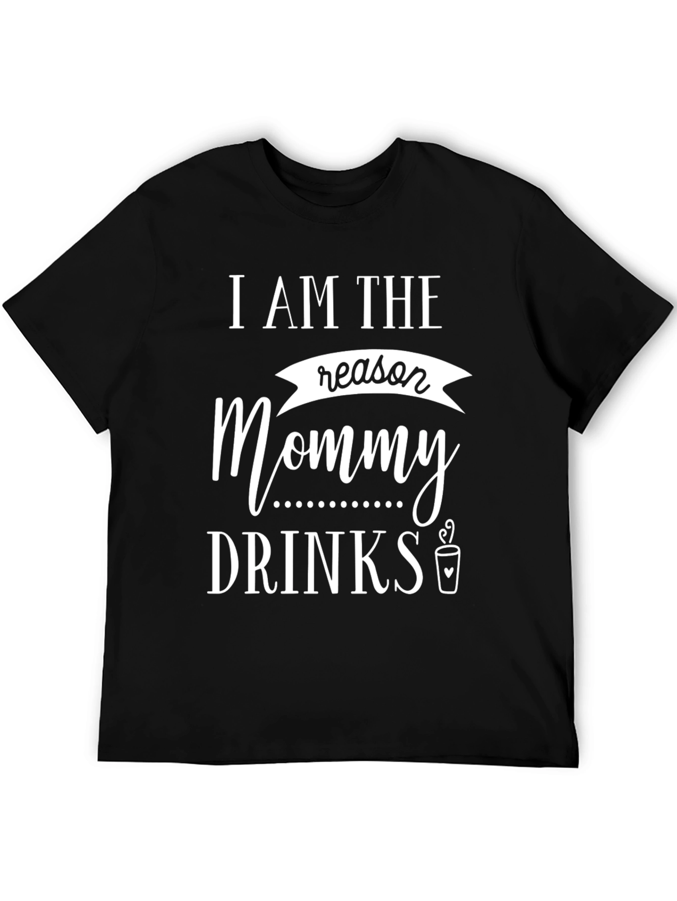 Black Funny "Mommy Drinks" Graphic Tee view 5
