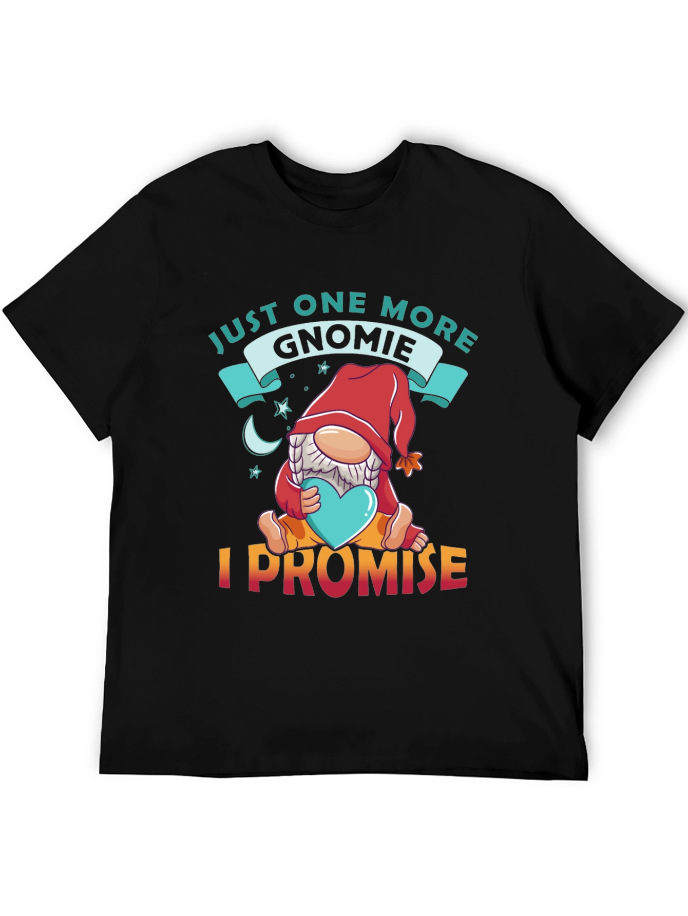 Black Gnomie Promise T-Shirt - Cute Gnome Lover Tee view 5