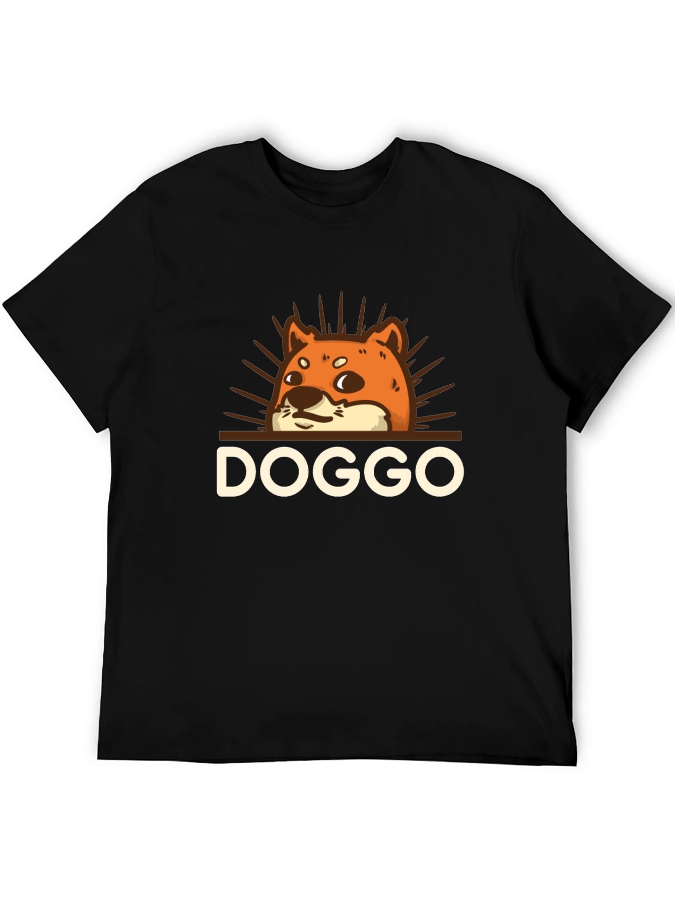 Black Doggo Graphic Tee - Trendy Unisex Shirt view 5