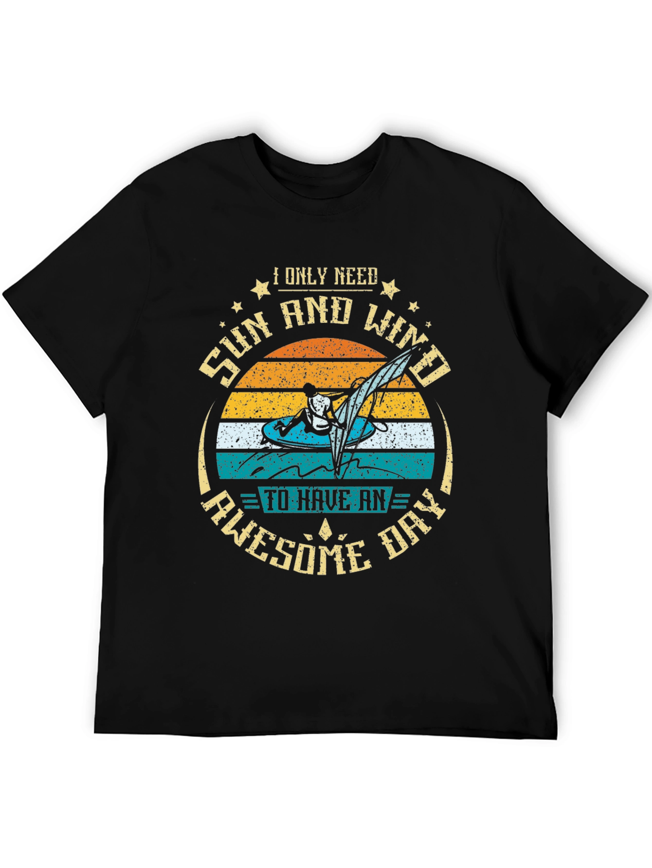 Black Sun & Wind T-Shirt: Awesome Day Vibes view 5
