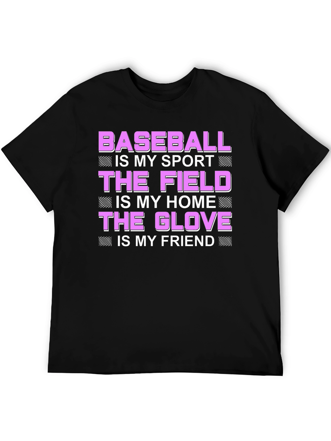 Black Baseball is My Sport T-Shirt view 5