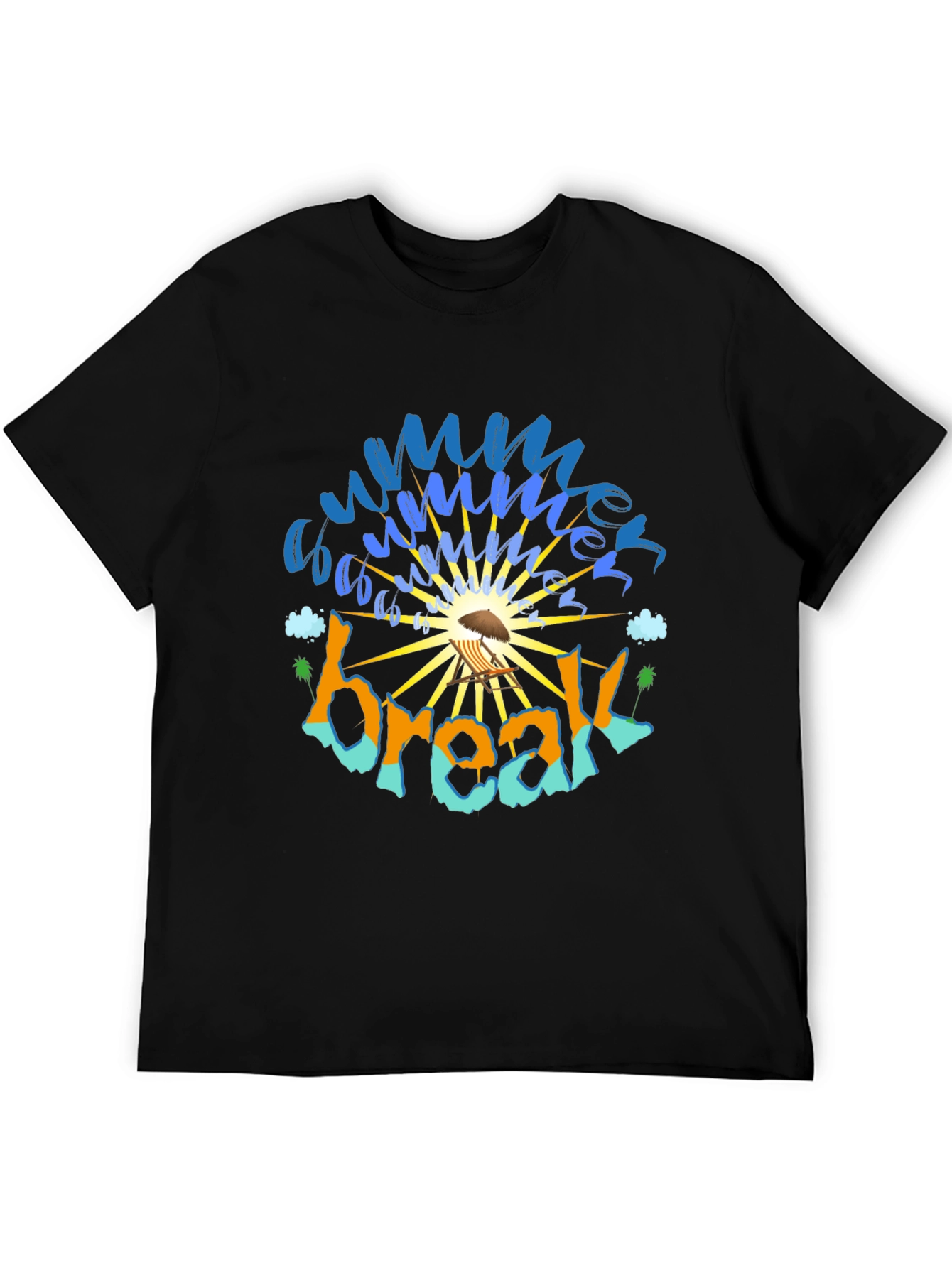 Black Summer Break Graphic Tee view 5