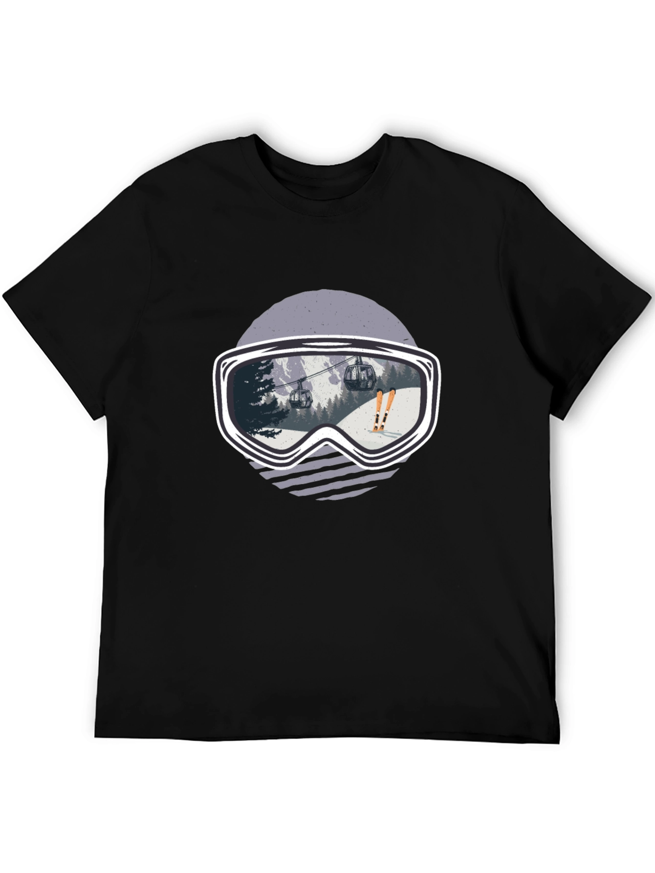 Ski Goggles Graphic Tee - Black - 5