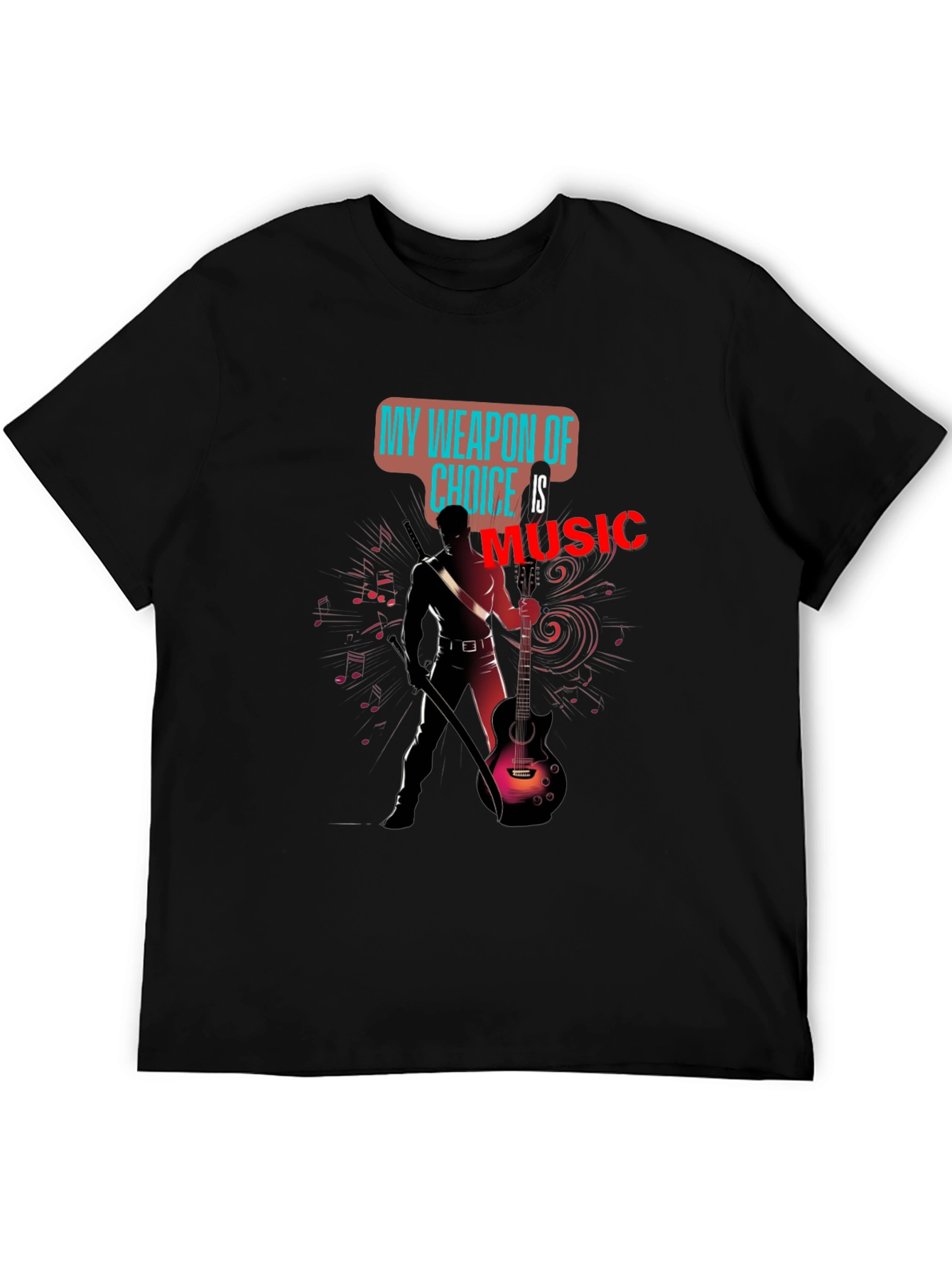 Black Music is My Weapon T-Shirt view 5