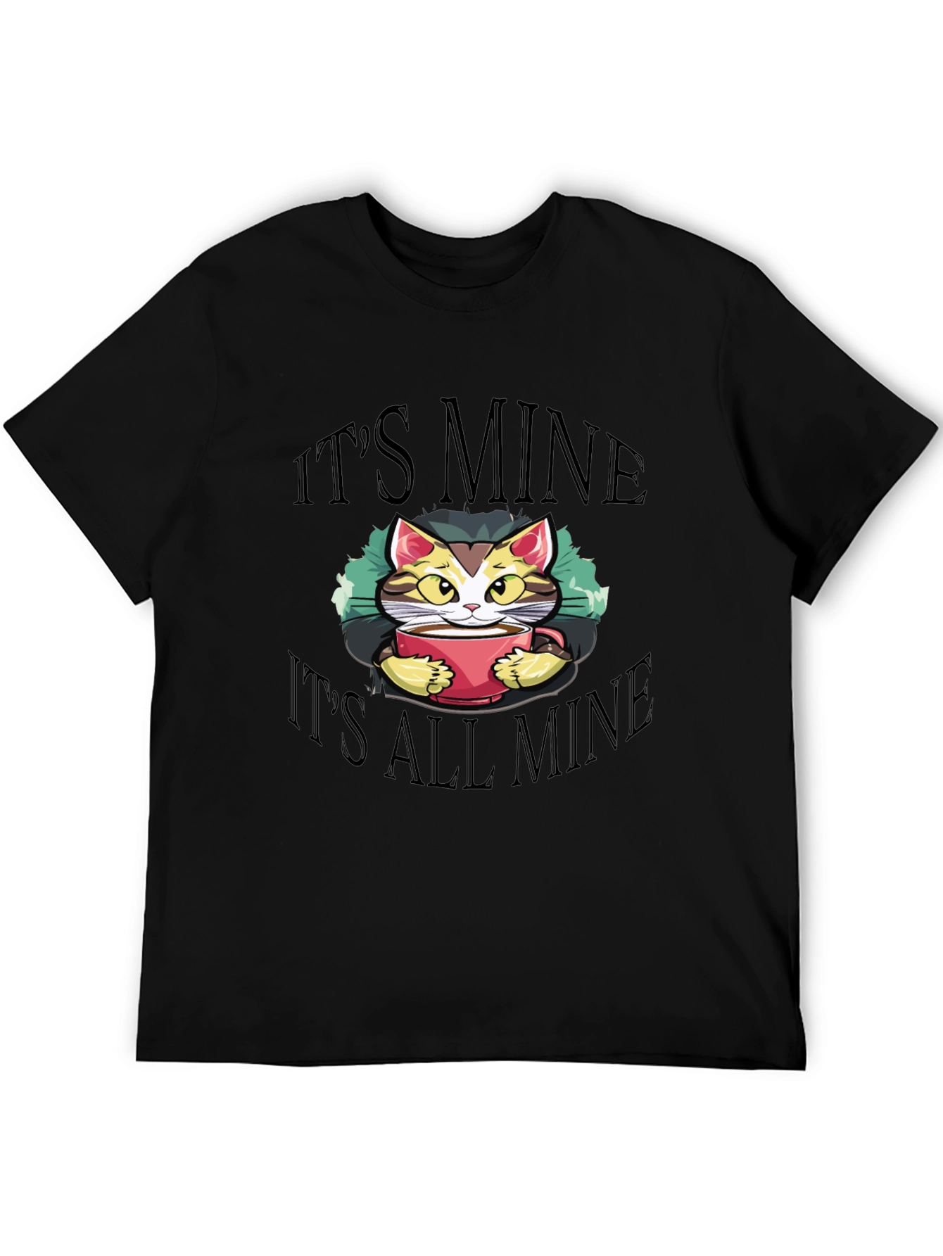 Black It's Mine T-Shirt - Cat Lover Tee view 5