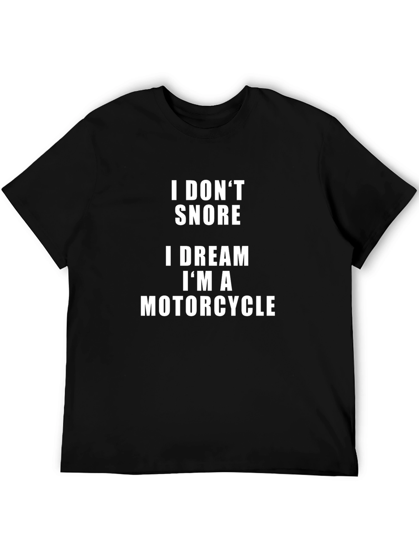 Black Motorcycle Dream T-Shirt | Funny Biker Tee view 5