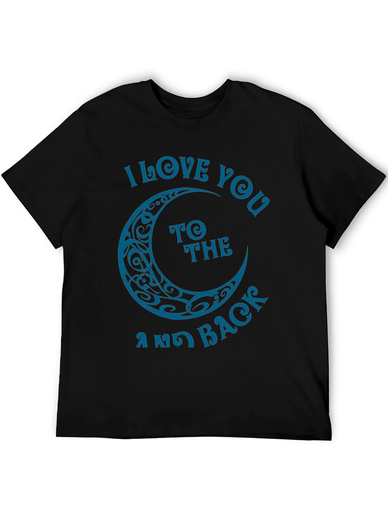 Black I Love You to the Moon and Back Graphic Tee view 5