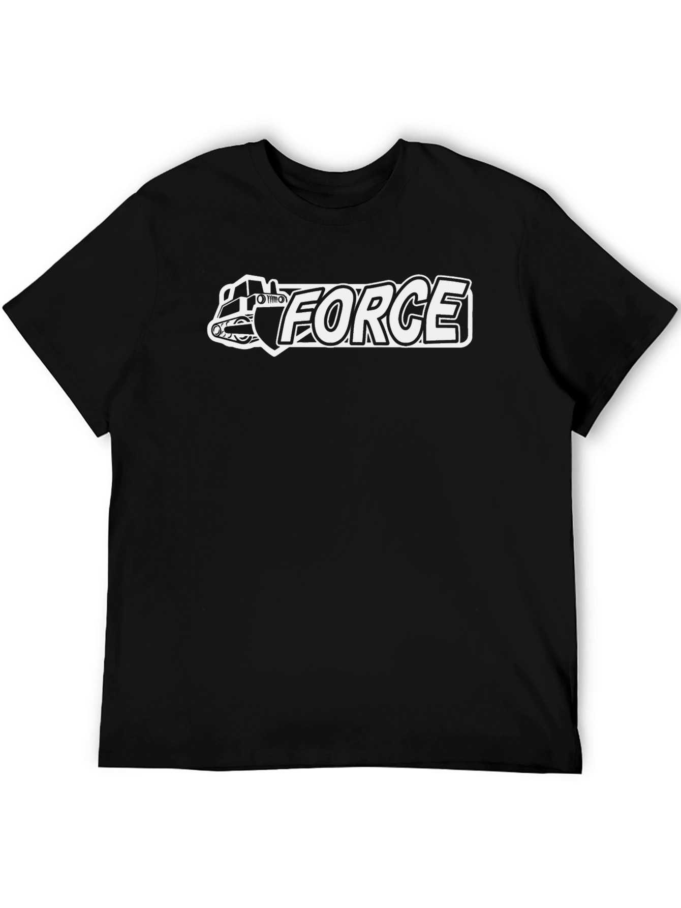 Black Force T-Shirt - Bulldozer Graphic Tee view 5