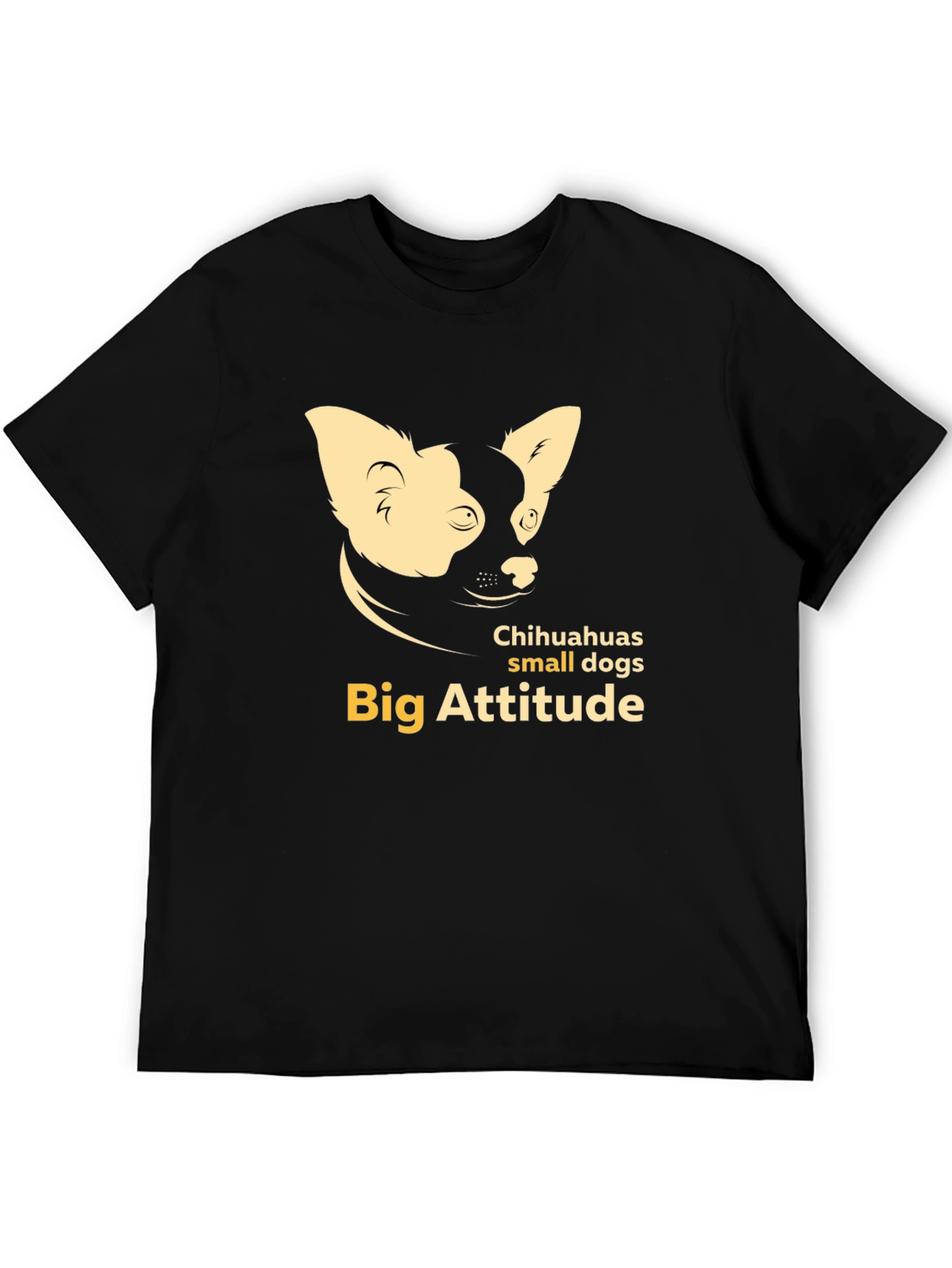 Black Chihuahua "Big Attitude" Graphic Tee view 5