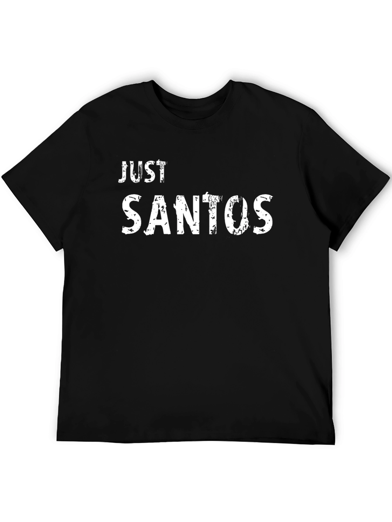 Black Just Santos Novelty Graphic T-Shirt view 5