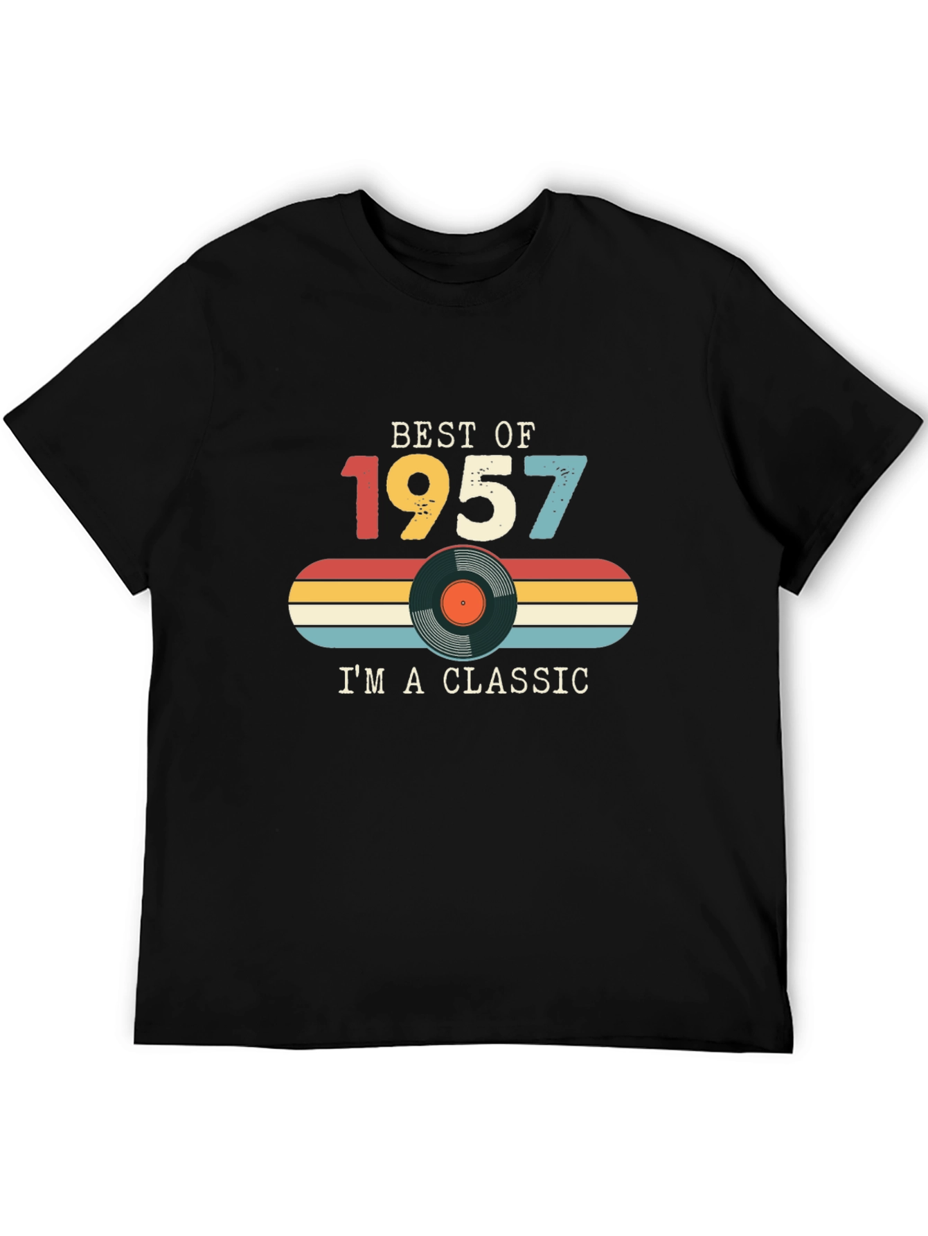 Black Best of 1957 Classic T-Shirt view 5