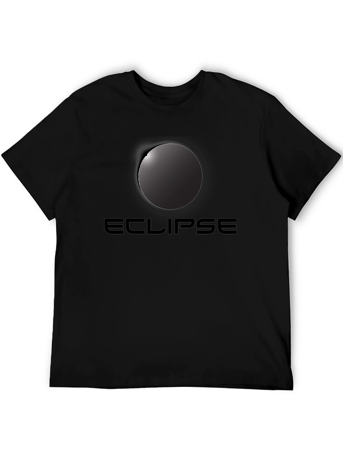 Black Eclipse Graphic Tee - Stylish Black T-Shirt view 5