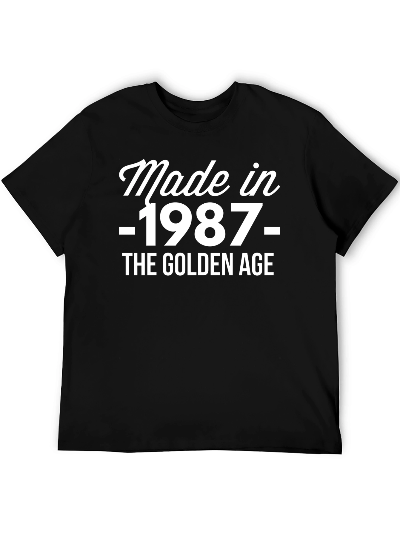 Black Made in 1987 - The Golden Age T-Shirt view 5