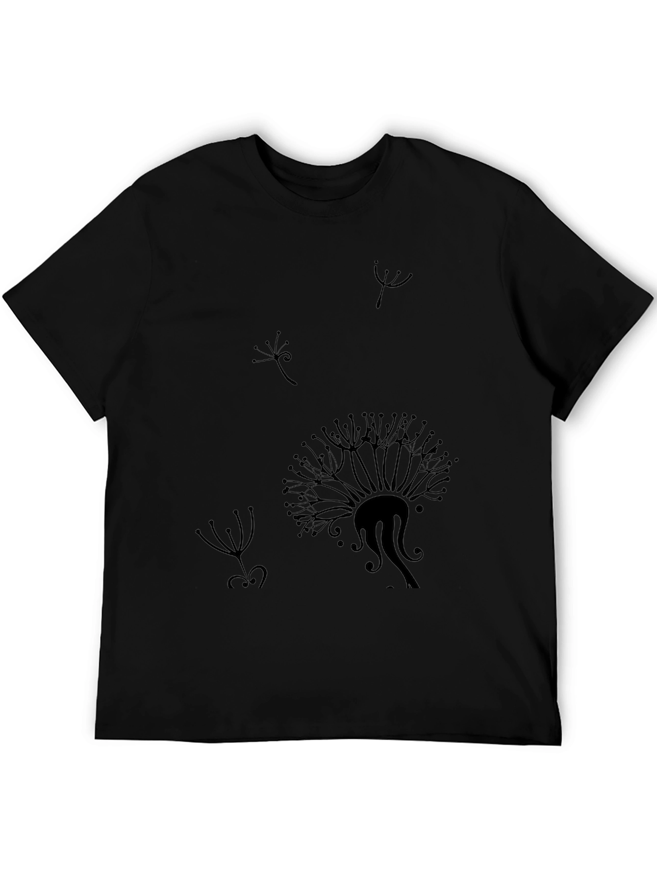 Black Black Dandelion Graphic Tee view 5
