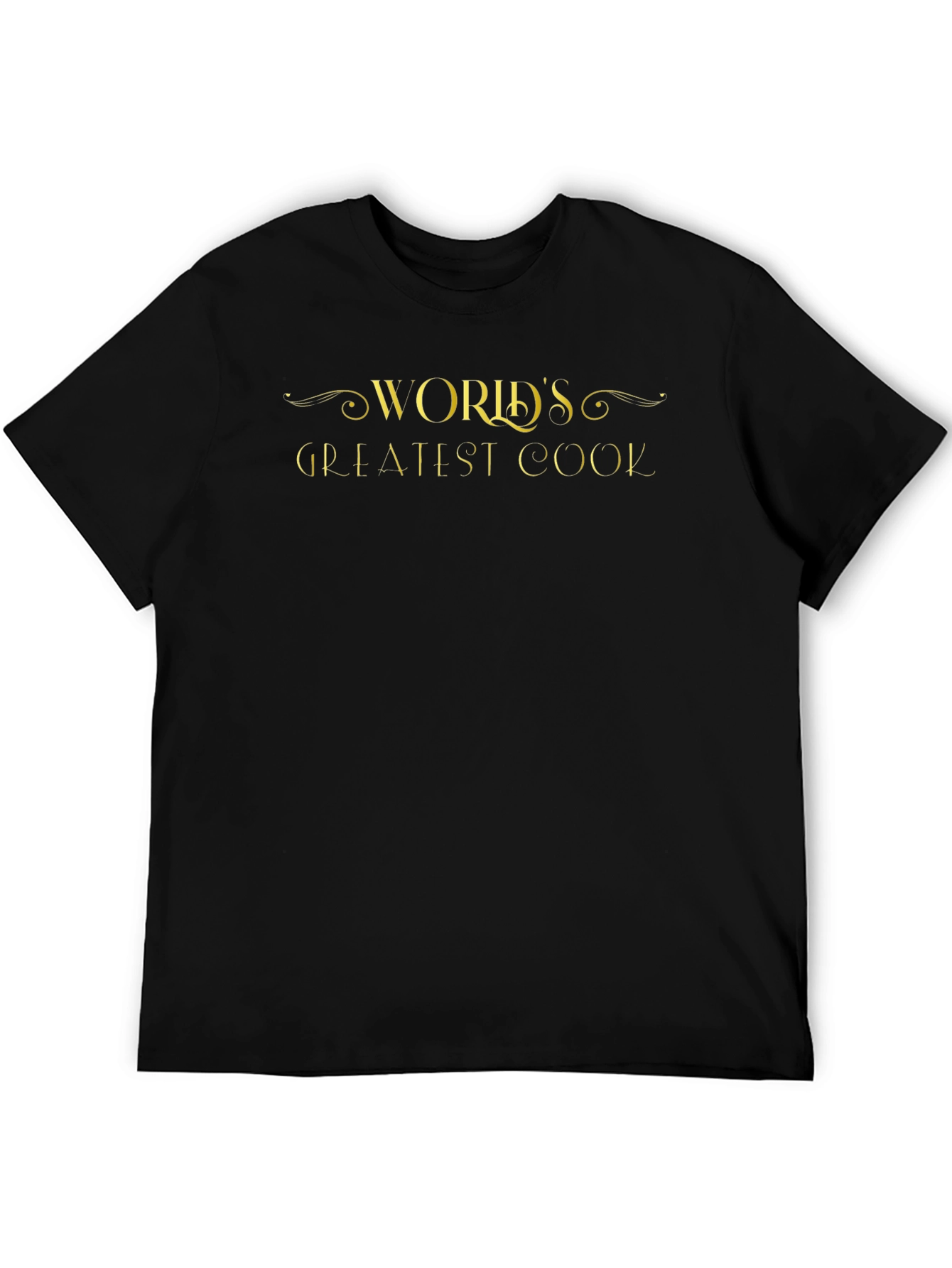 Black World's Greatest Cook Black T-Shirt view 5