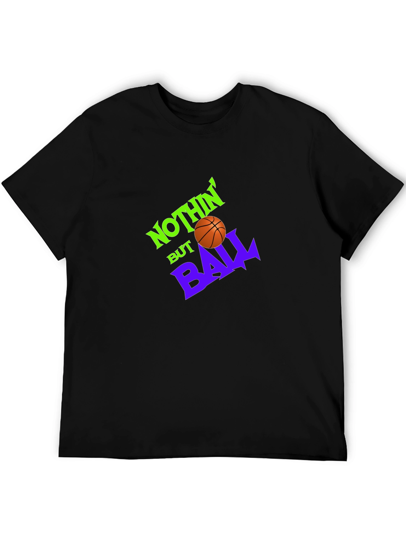 Black Nothin' But Ball Graphic Tee - Black Cotton view 5