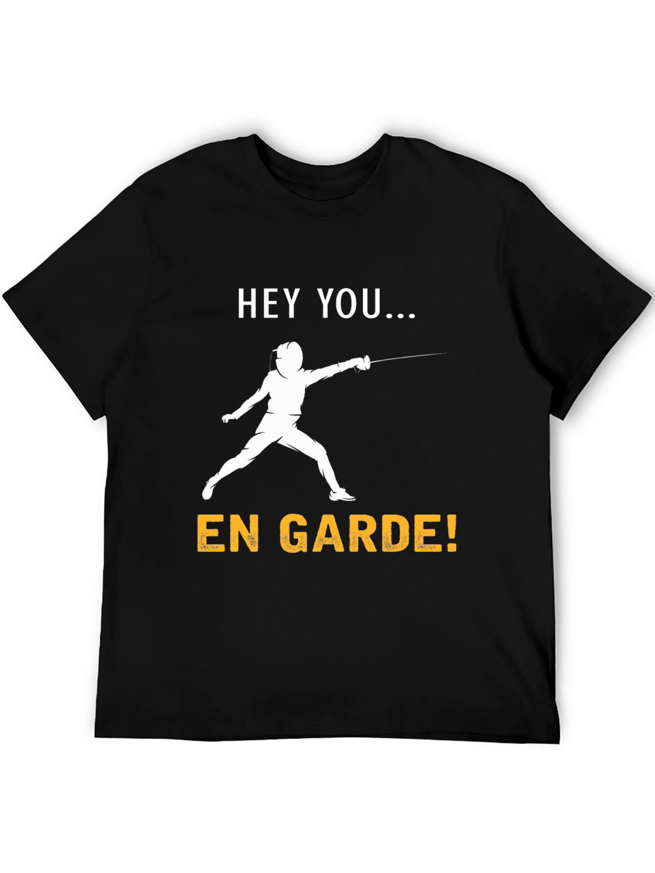 Black En Garde Fencing T-Shirt view 5