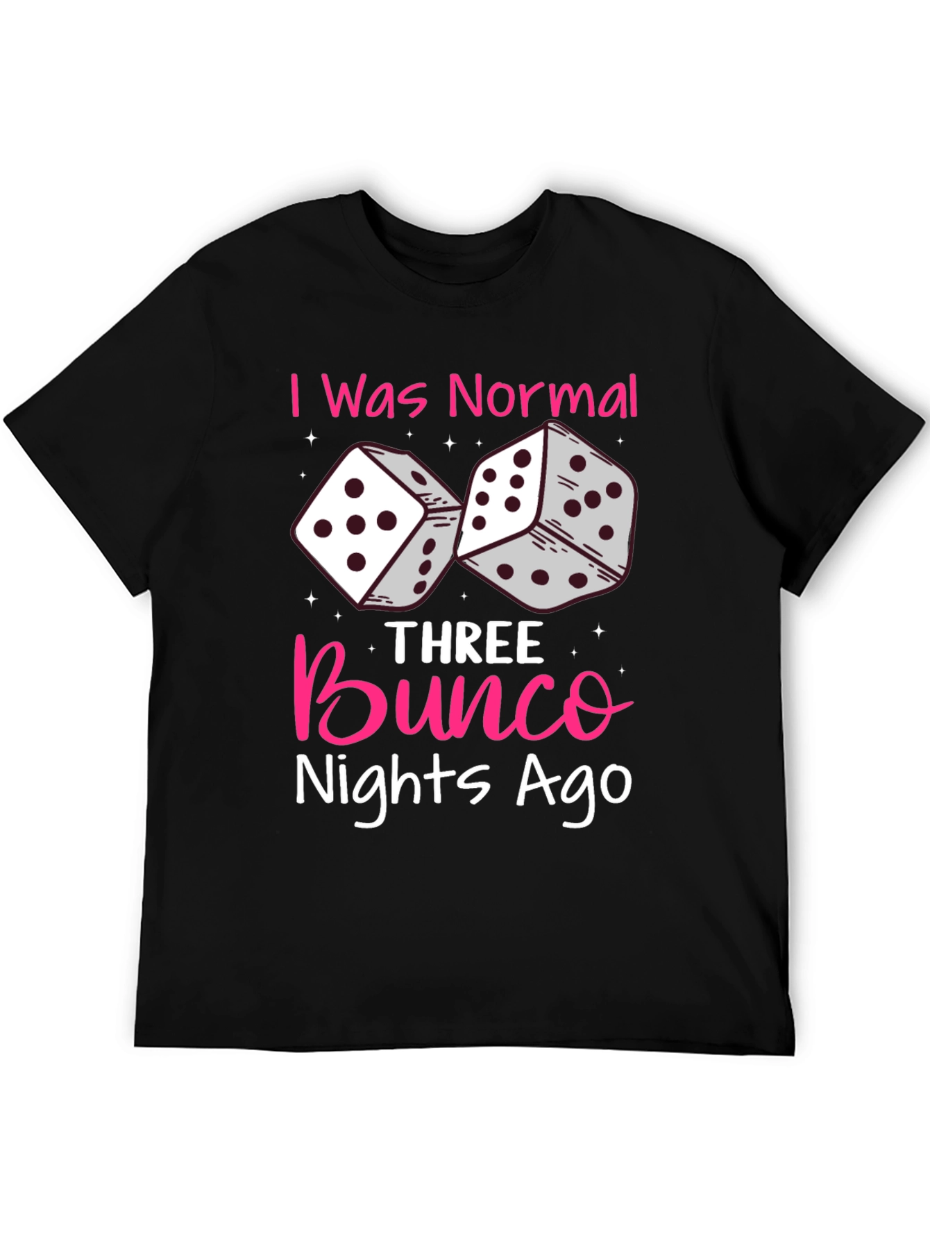 Black Bunco Nights Ago T-Shirt, Dice Graphic view 5
