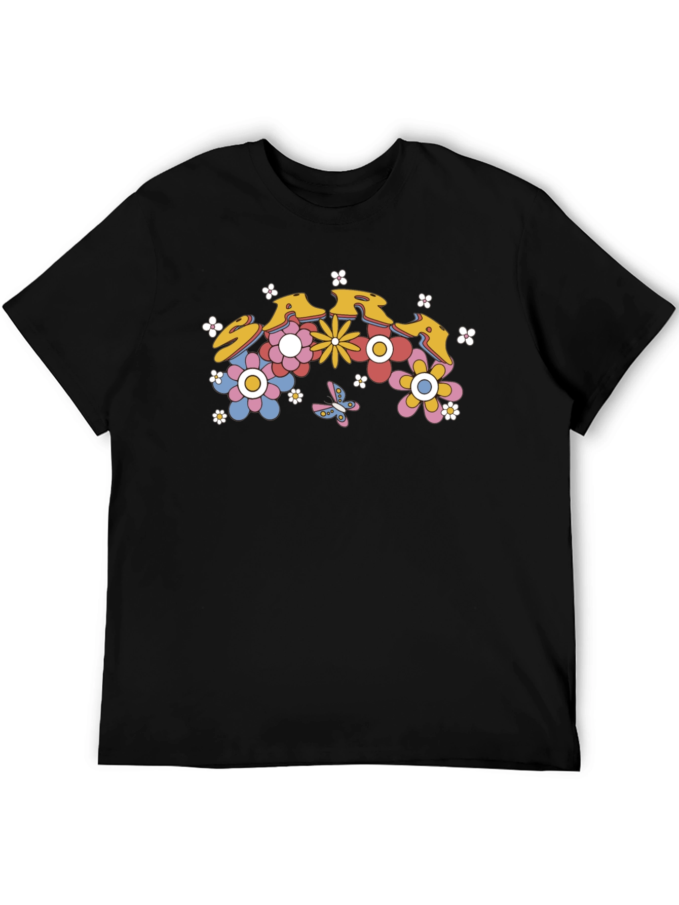 Floral Retro T-Shirt - Groovy Flower Power Design - 5