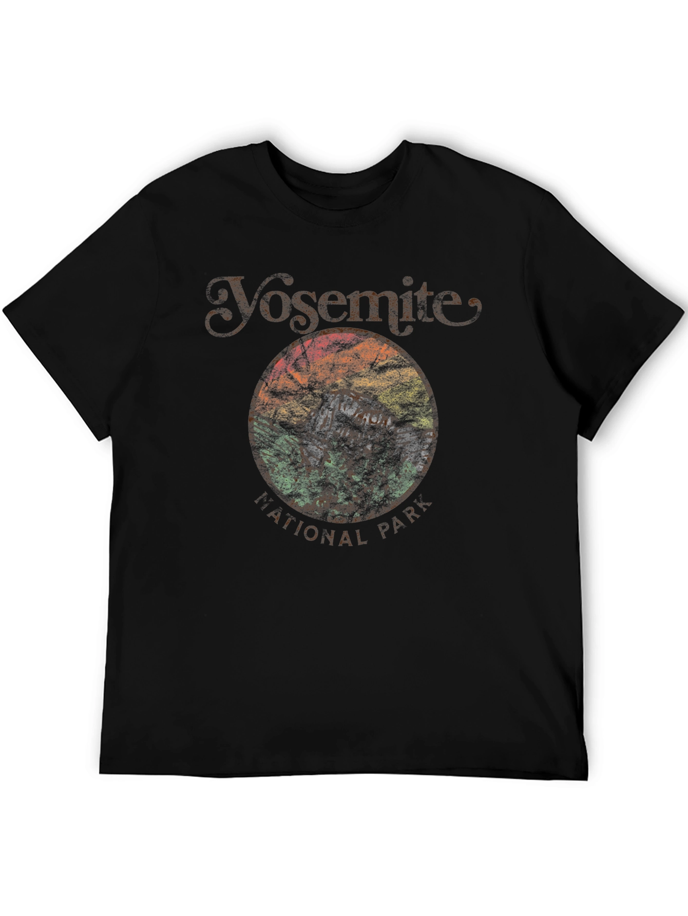 Black Yosemite National Park Graphic Tee - Vintage Style view 5