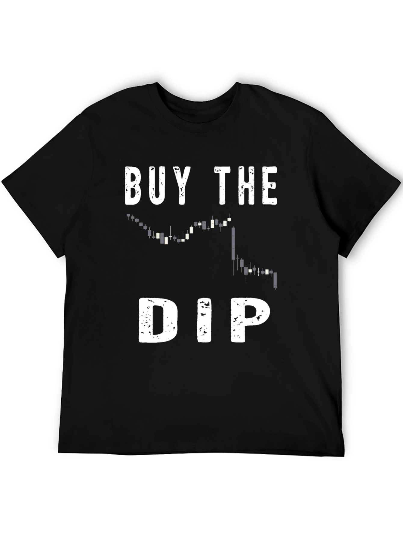 Black Buy the Dip T-Shirt - Trader Crypto Gift view 5