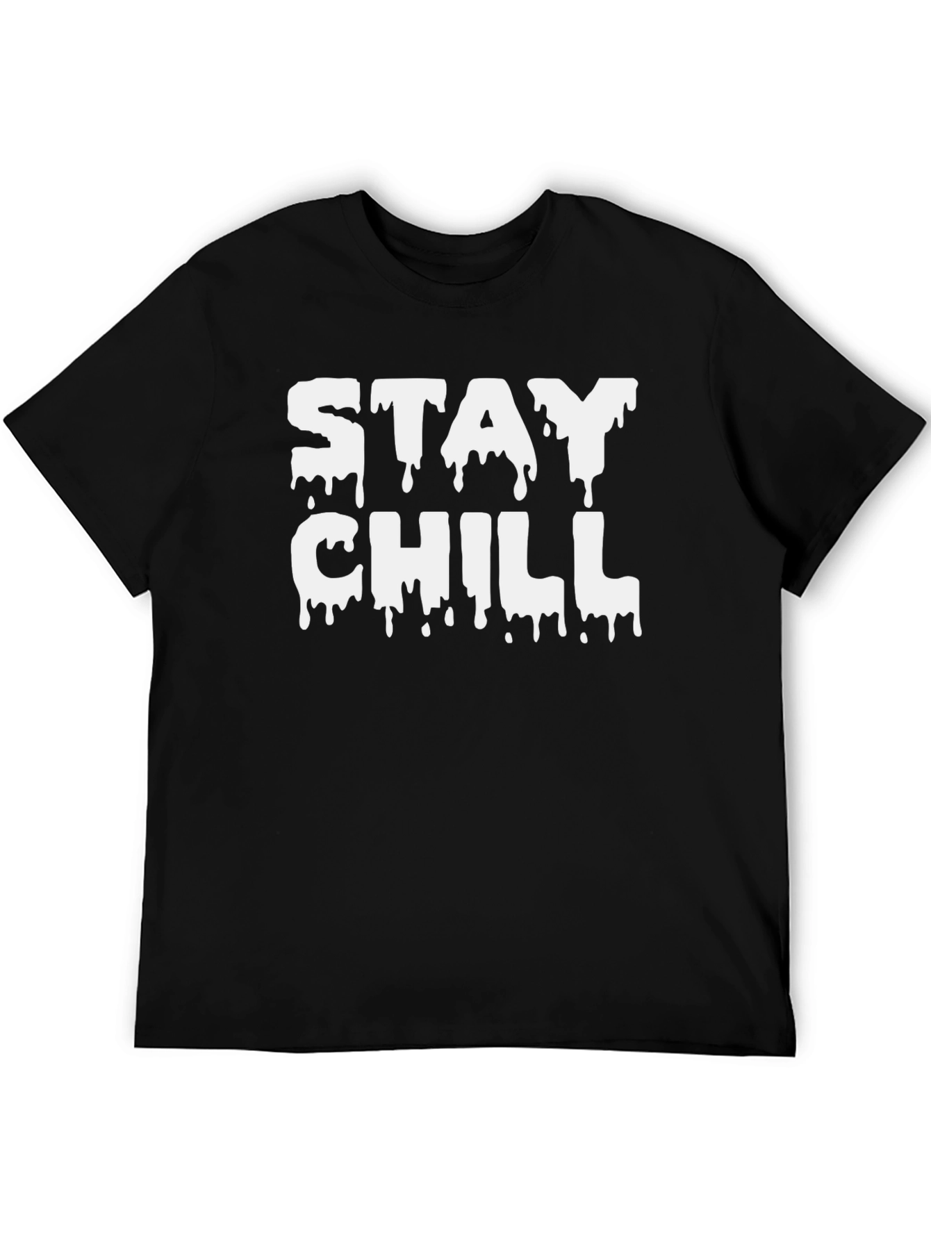 Black Stay Chill Graphic Tee - Men's Black T-Shirt view 5