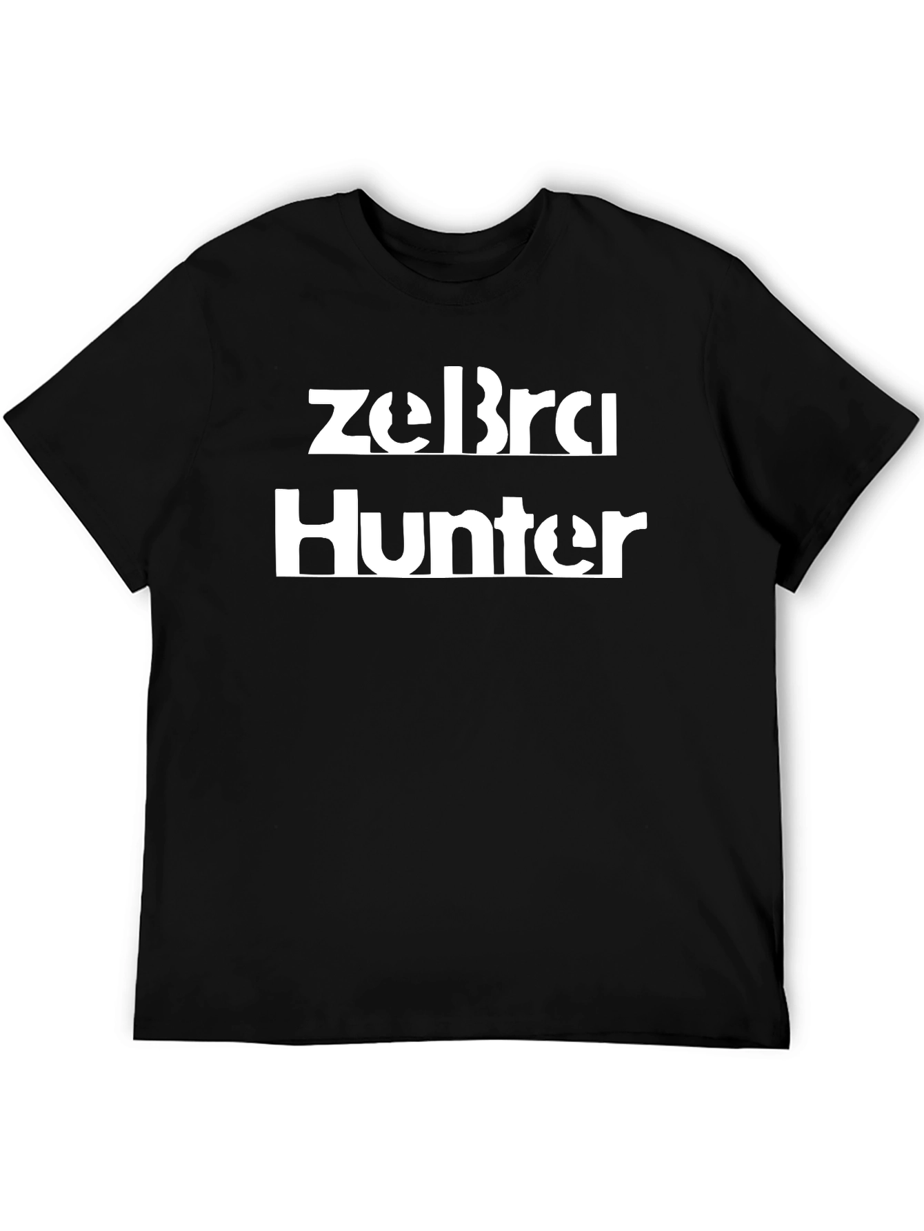 Black Zebra Hunter Graphic Tee - Bold Statement Shirt view 5