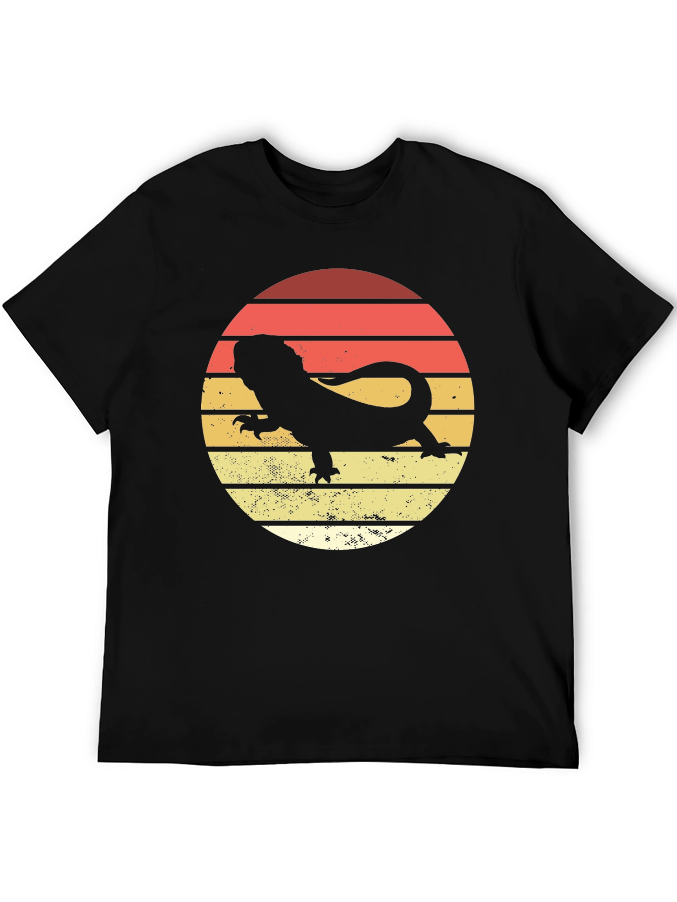 Black Bearded Dragon Sunset T-Shirt view 5