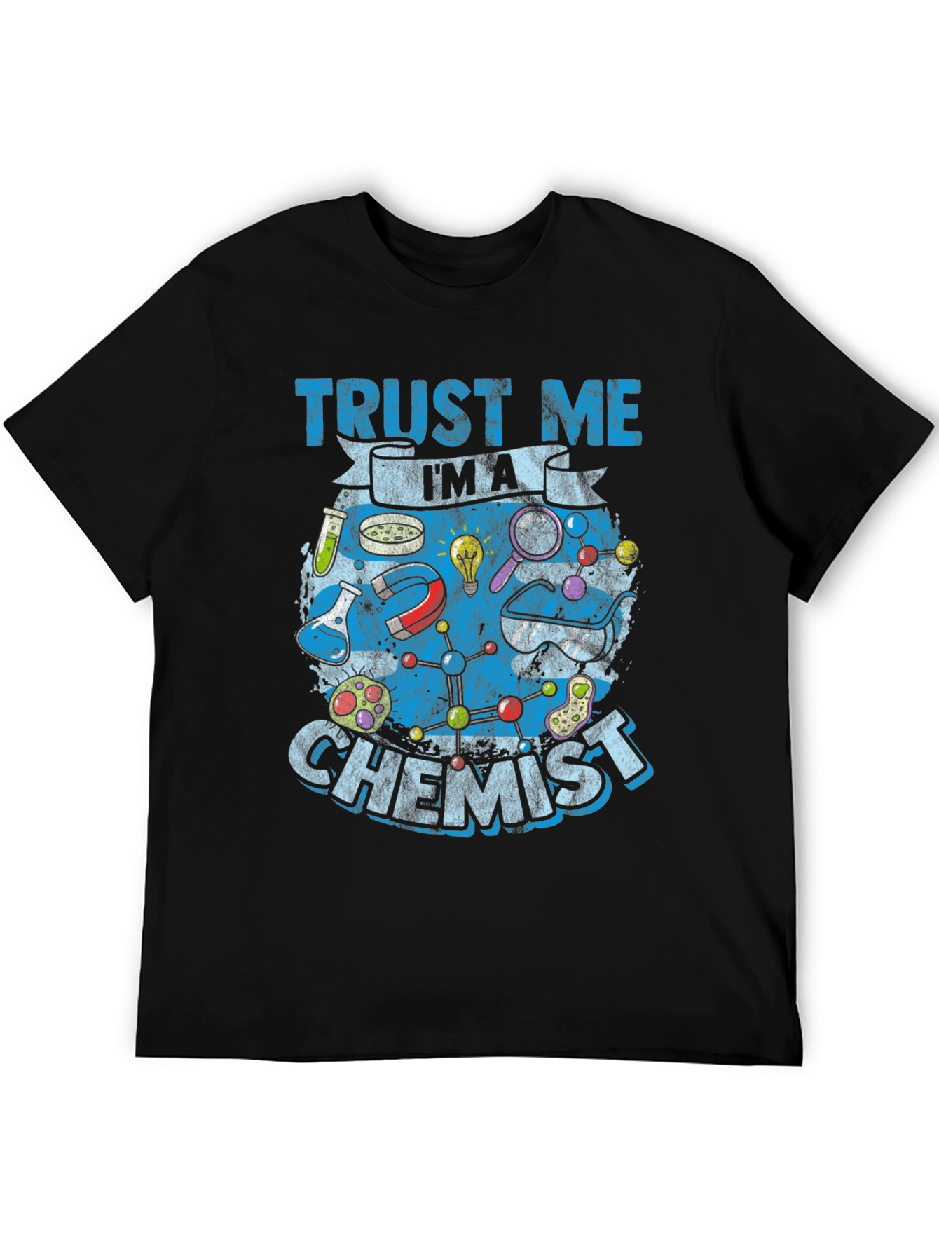 Black Trust Me I'm A Chemist T-Shirt view 5