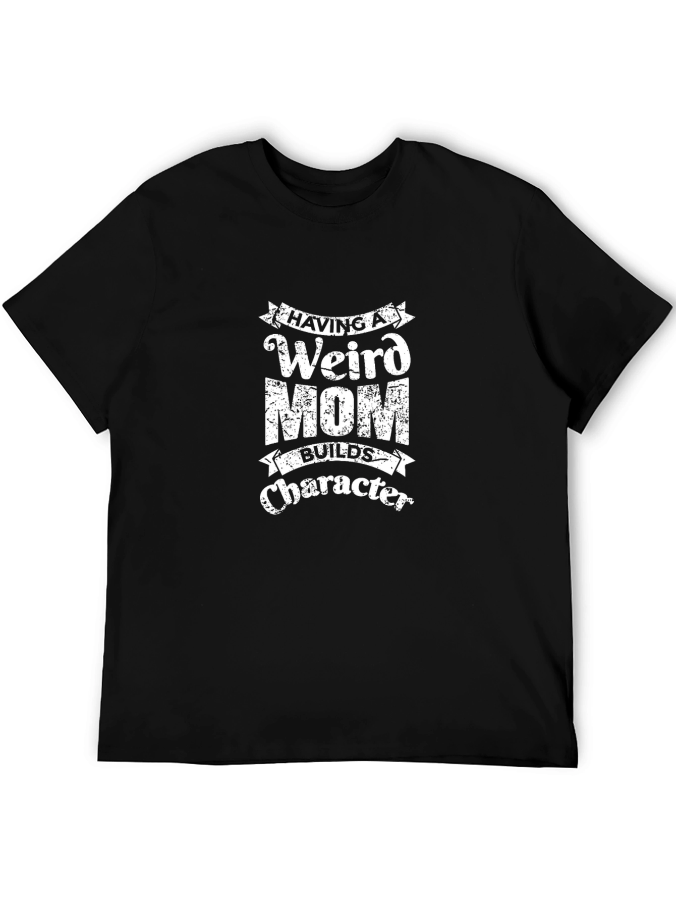 Weird Mom Character Black T-Shirt - 5