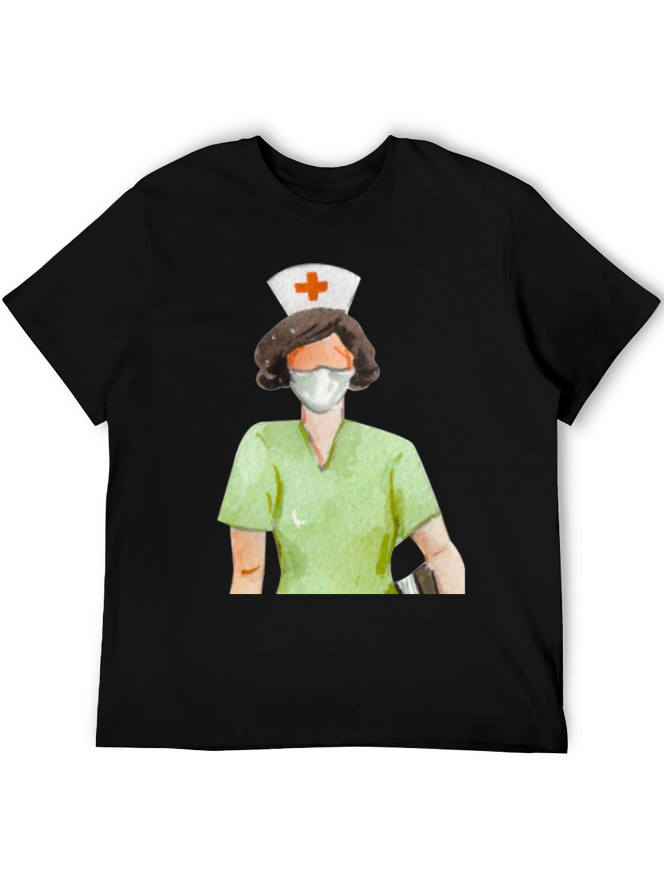 Black Nurse Graphic Tee - Unisex Short Sleeve T-Shirt view 5