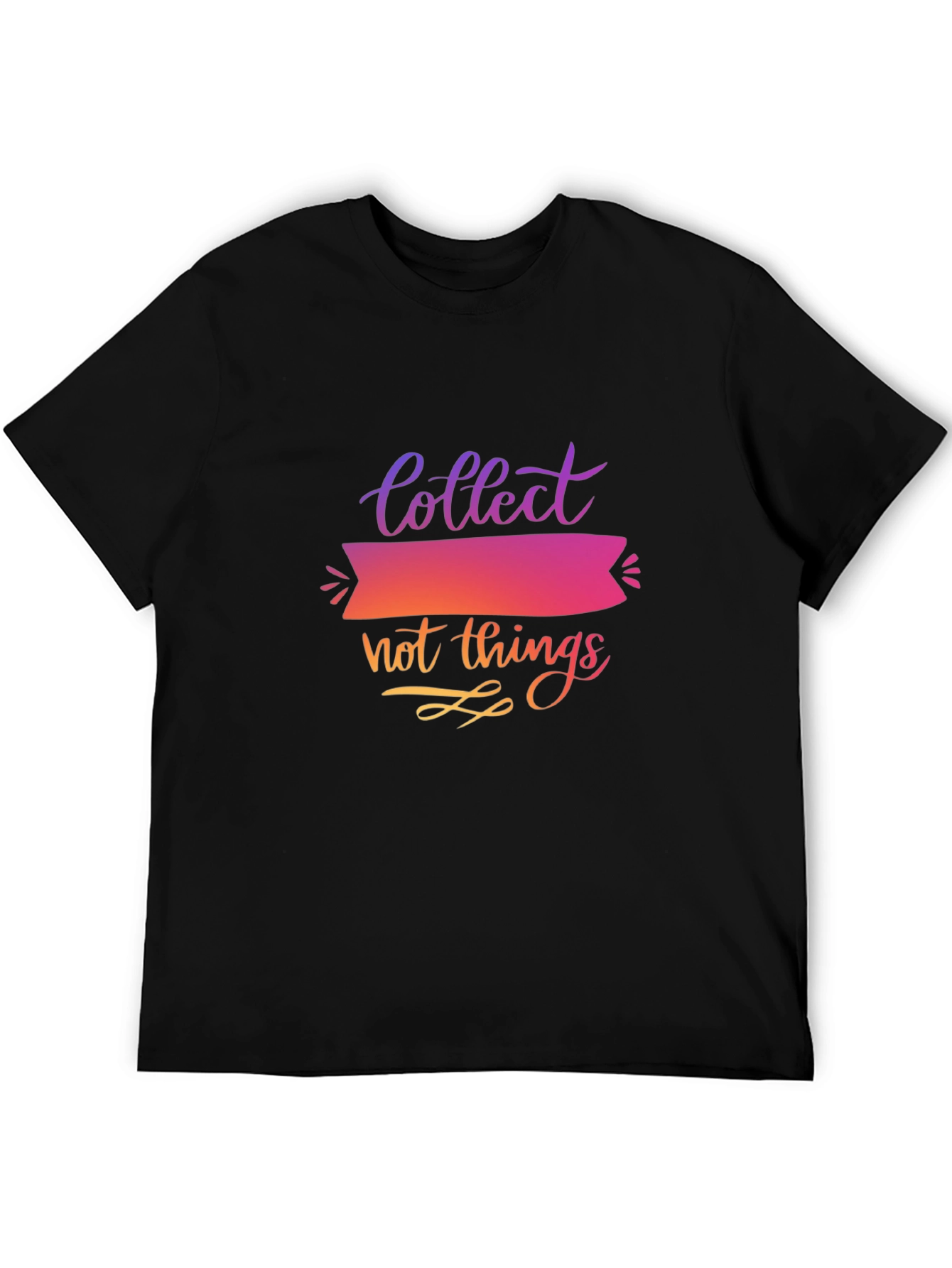Black Collect Not Things Graphic T-Shirt view 5