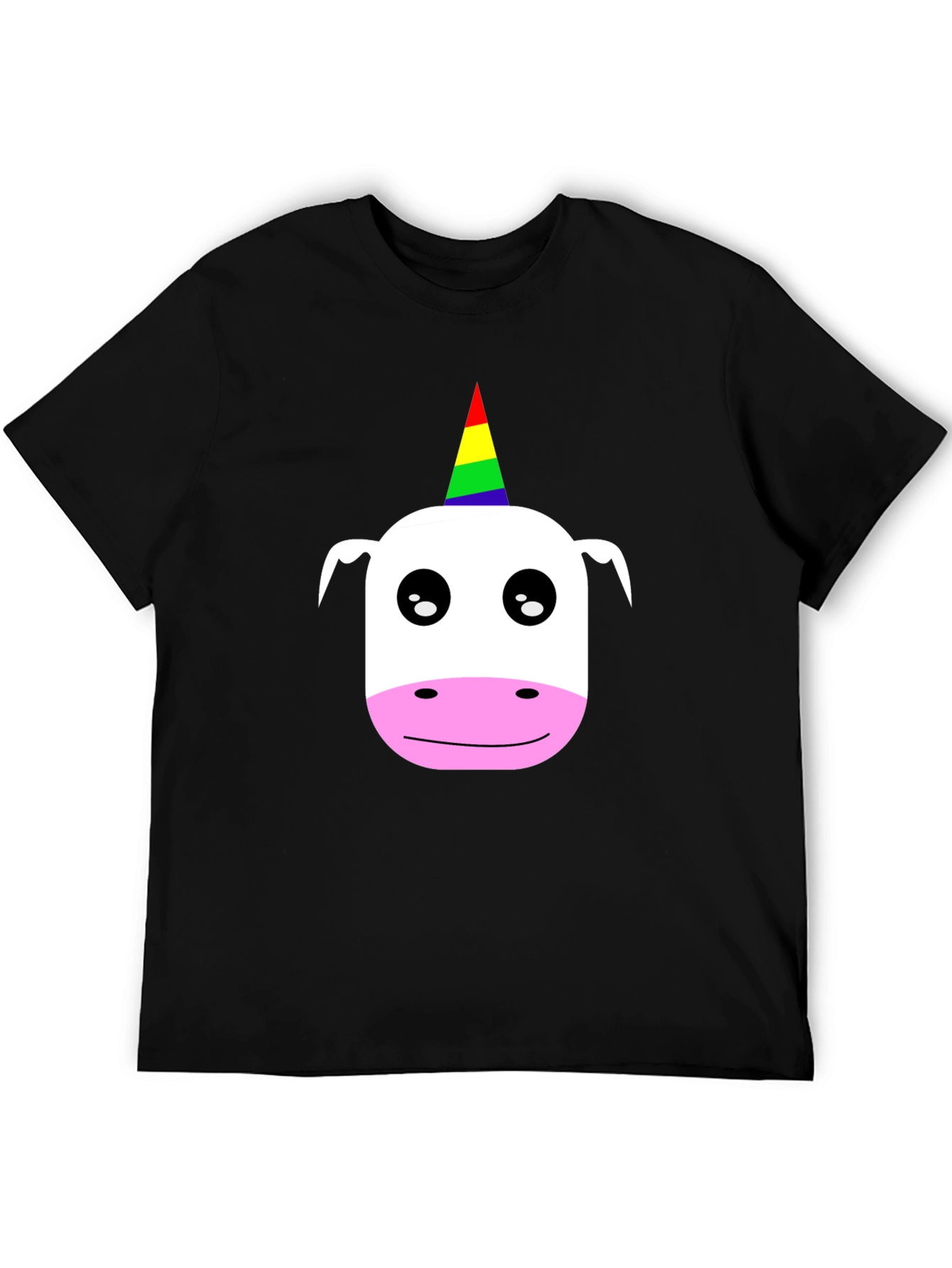 Black Unicorn Graphic Black T-Shirt view 5