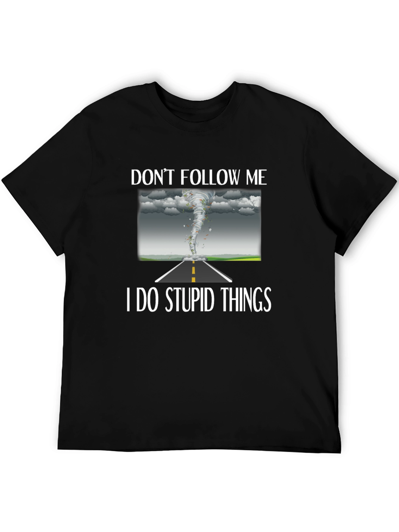 Black Don't Follow Me Graphic Tee view 5