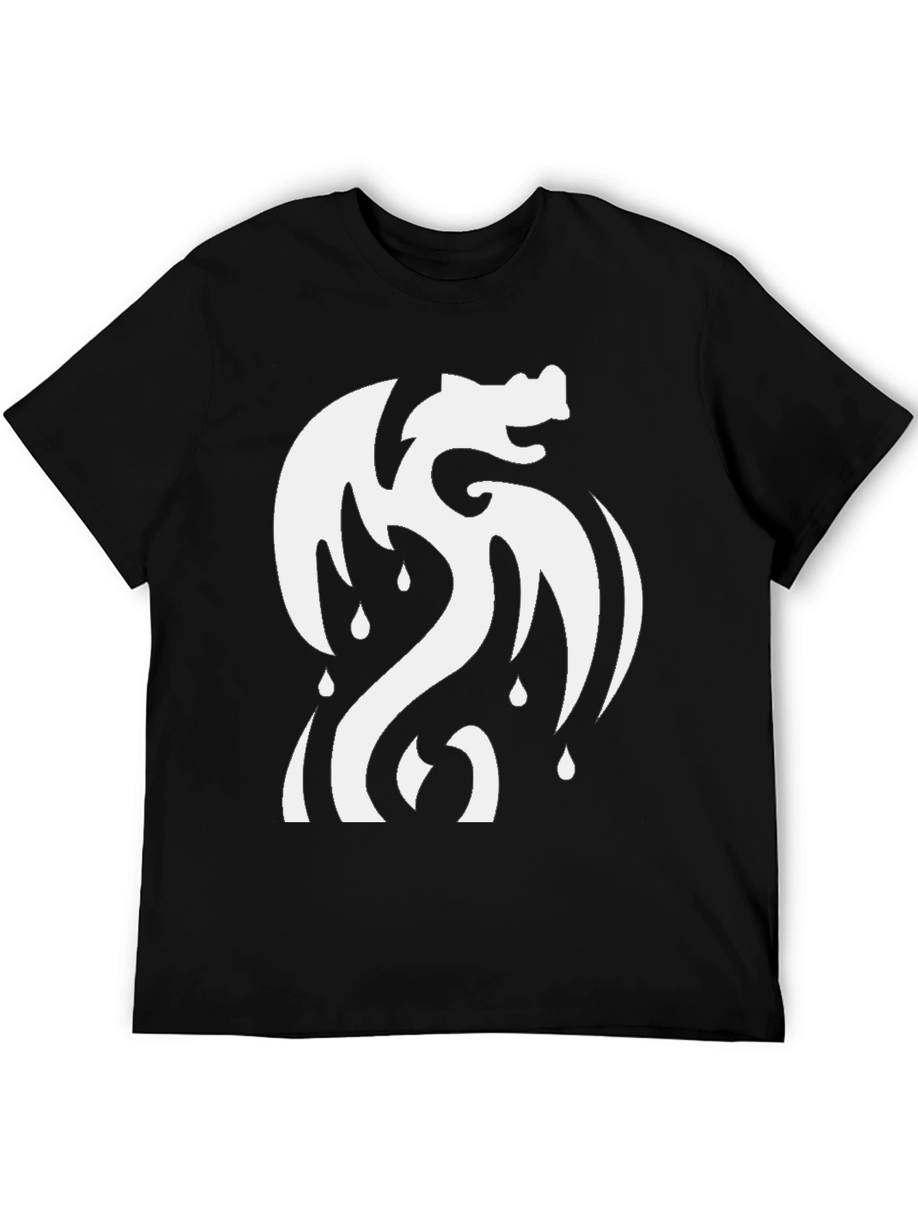 Black Dragon T-Shirt - Black Graphic Tee view 5