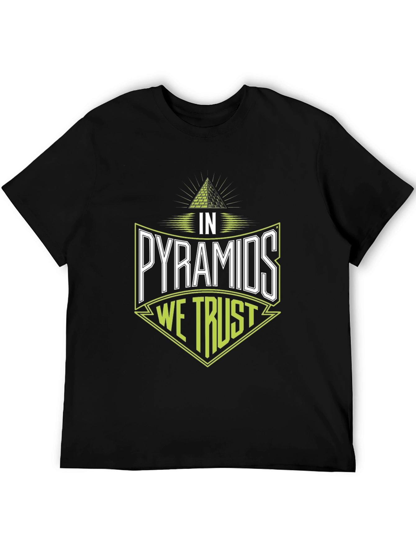 Black In Pyramids We Trust Graphic Tee view 5