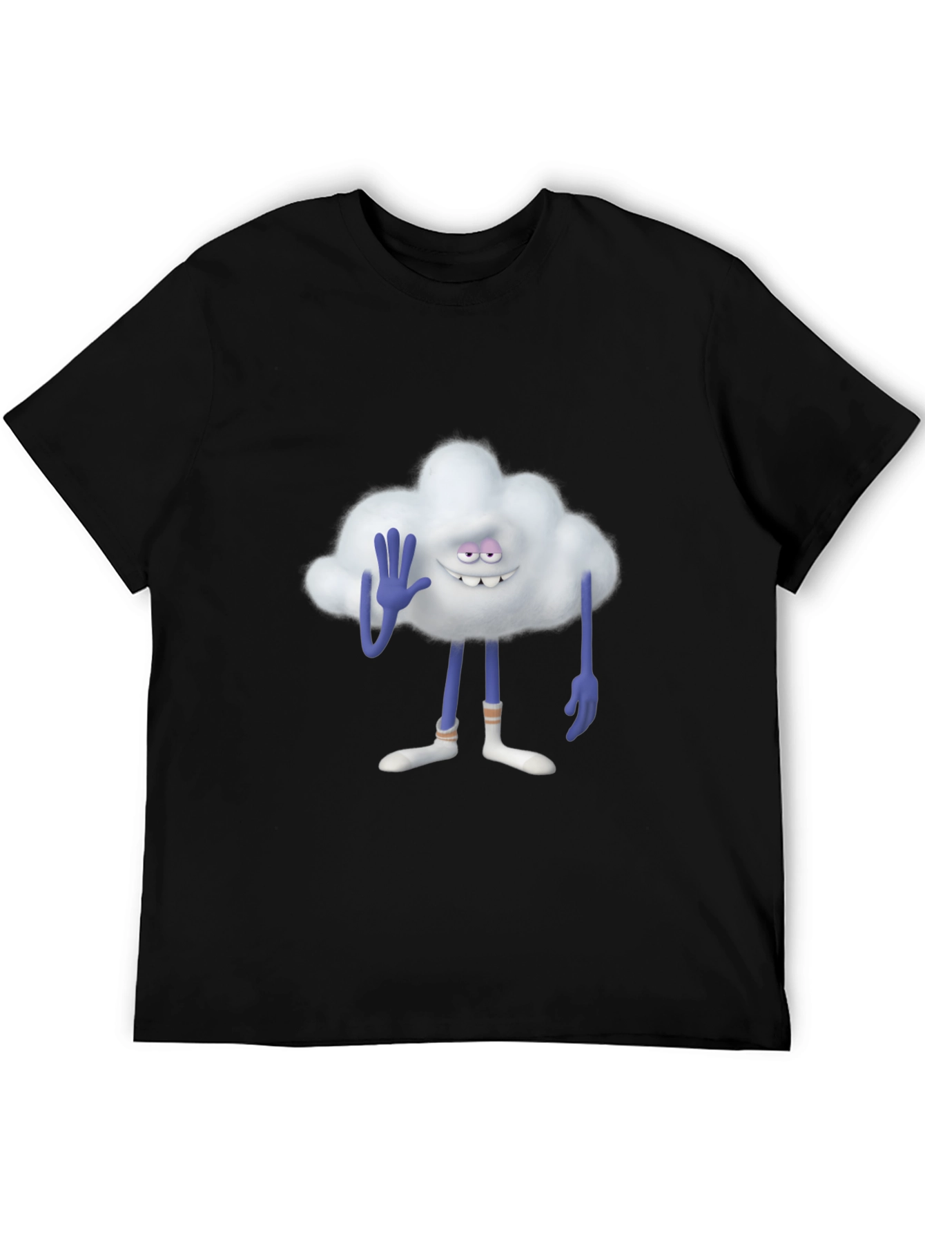 Black Cloud Guy Black T-Shirt view 5