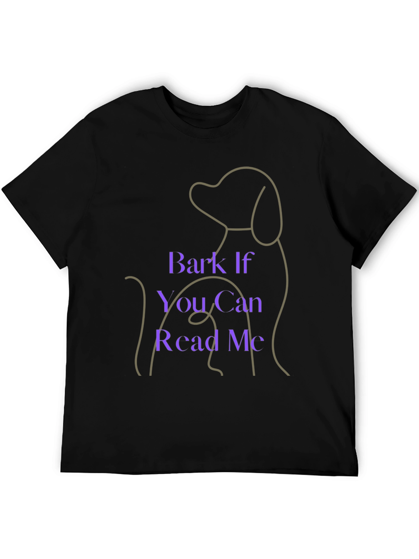 Black Dog Lover T-Shirt - Bark If You Can Read Me view 5