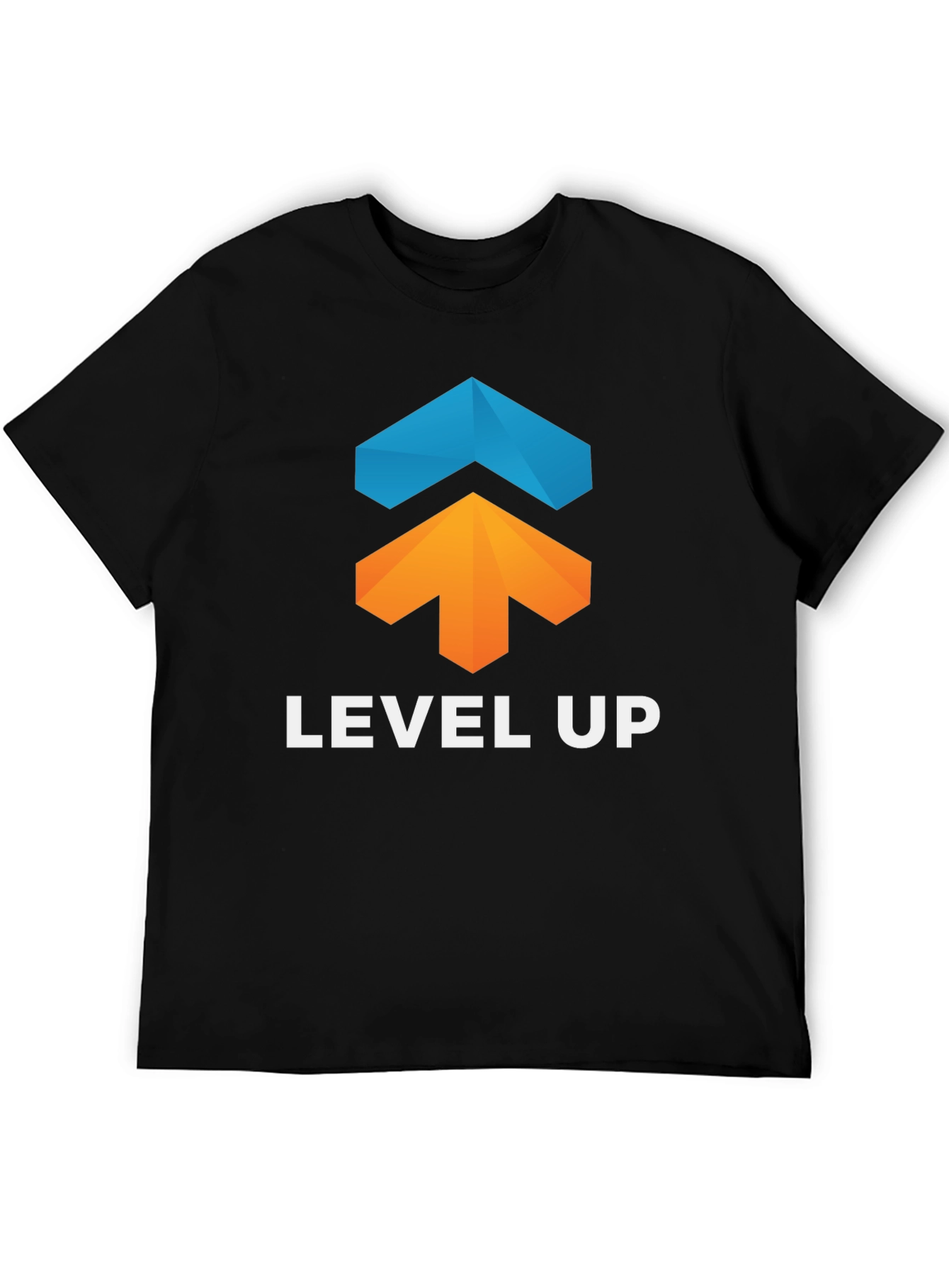 Level Up Graphic Tee - Black Cotton Blend - 5