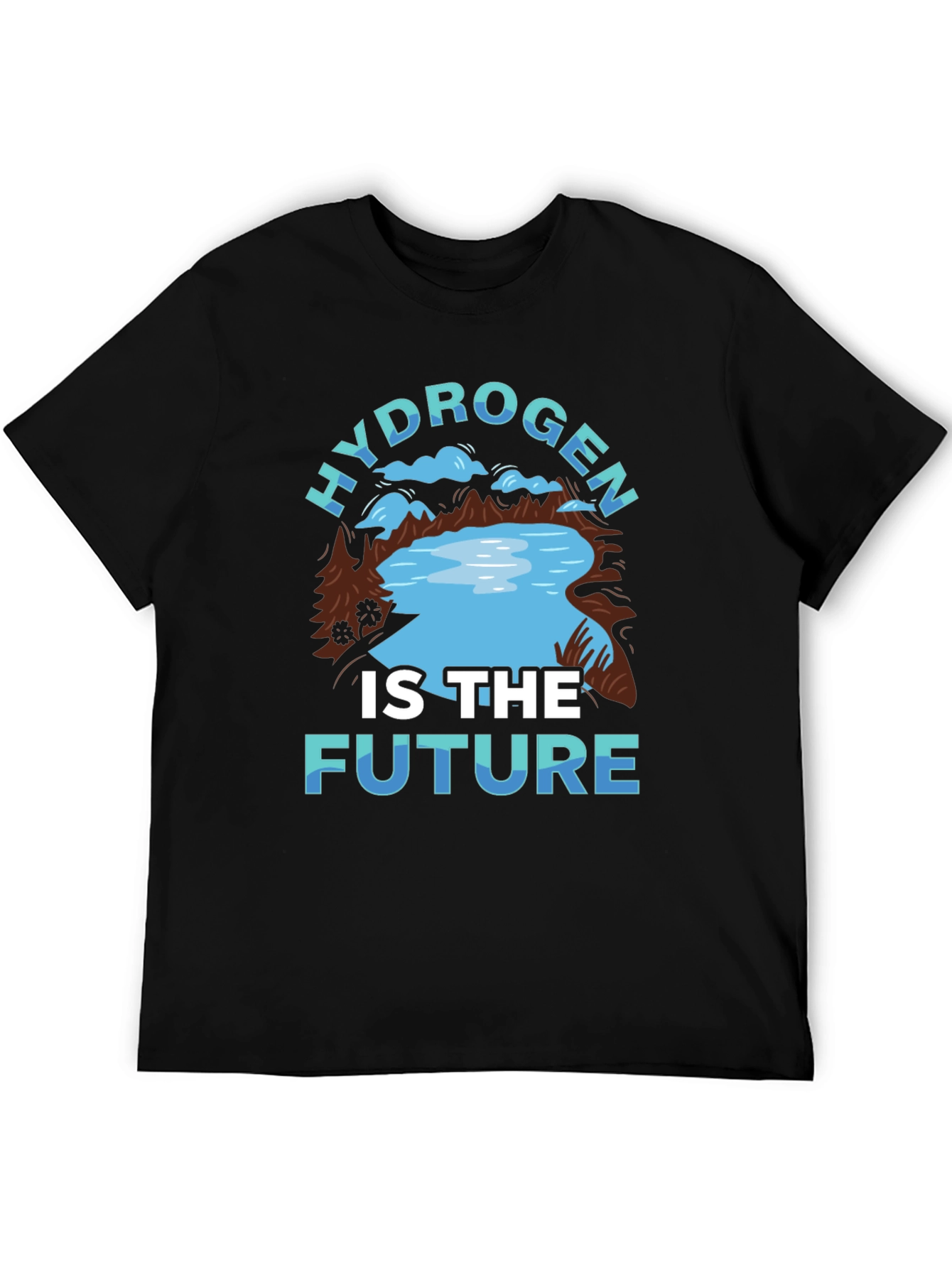 Black Hydrogen is The Future T-Shirt view 5