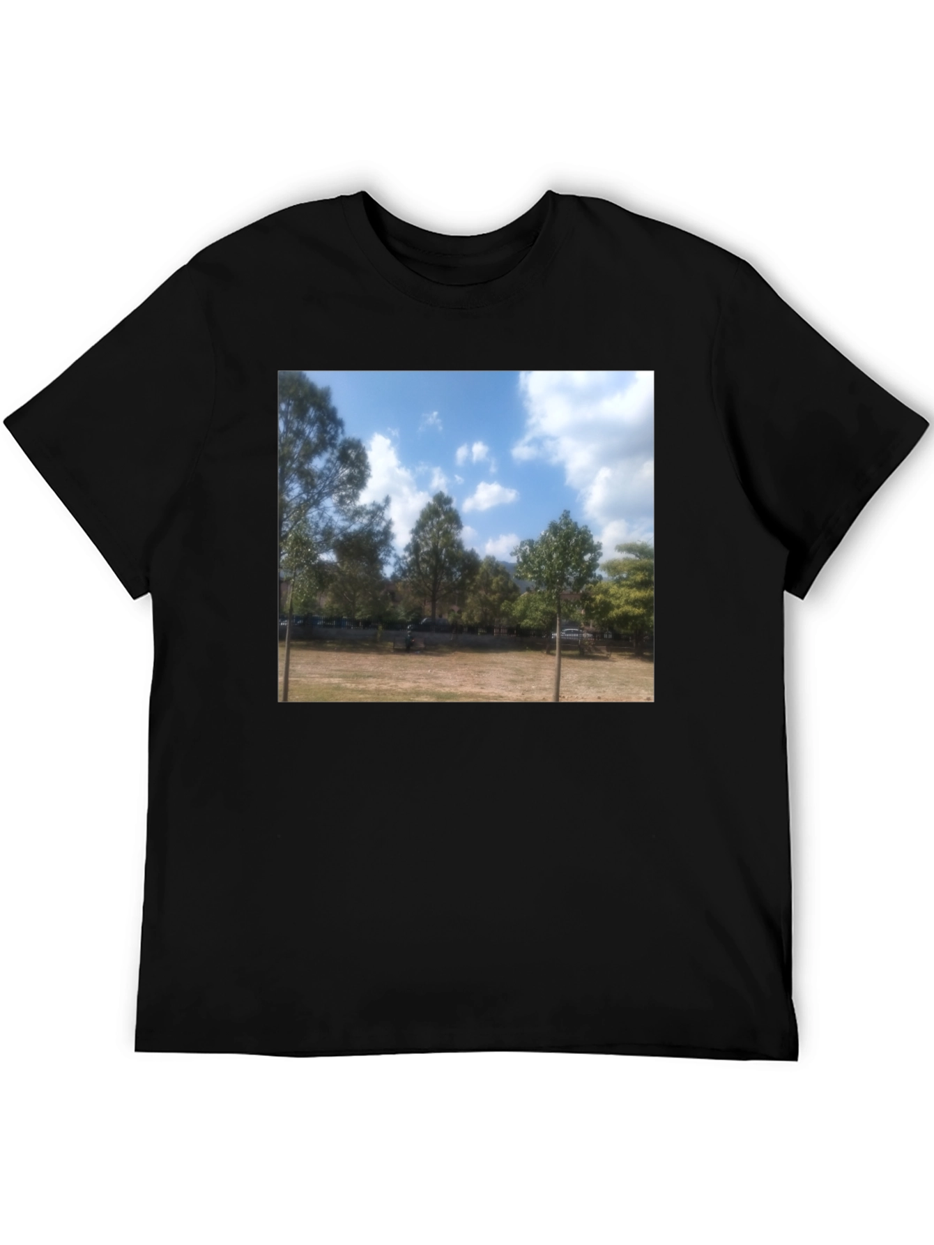 Black Nature Scene Tee view 5