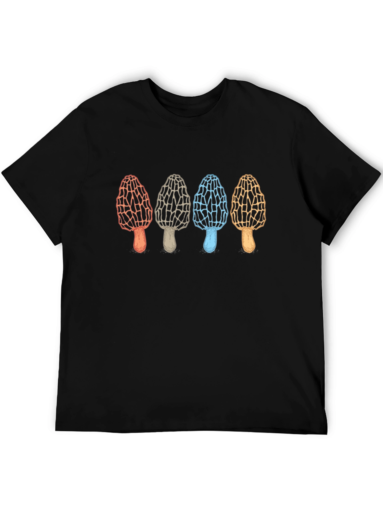 Black Mushroom Graphic Tee - Unique Fungi Design view 5