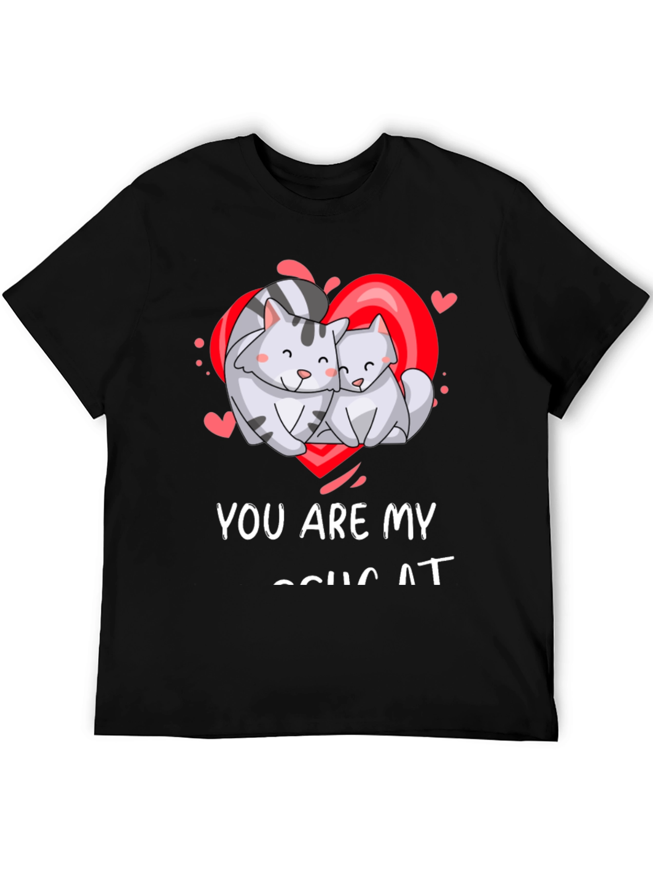 Black You Are My Soul Cat T-Shirt, Valentine's Day view 5