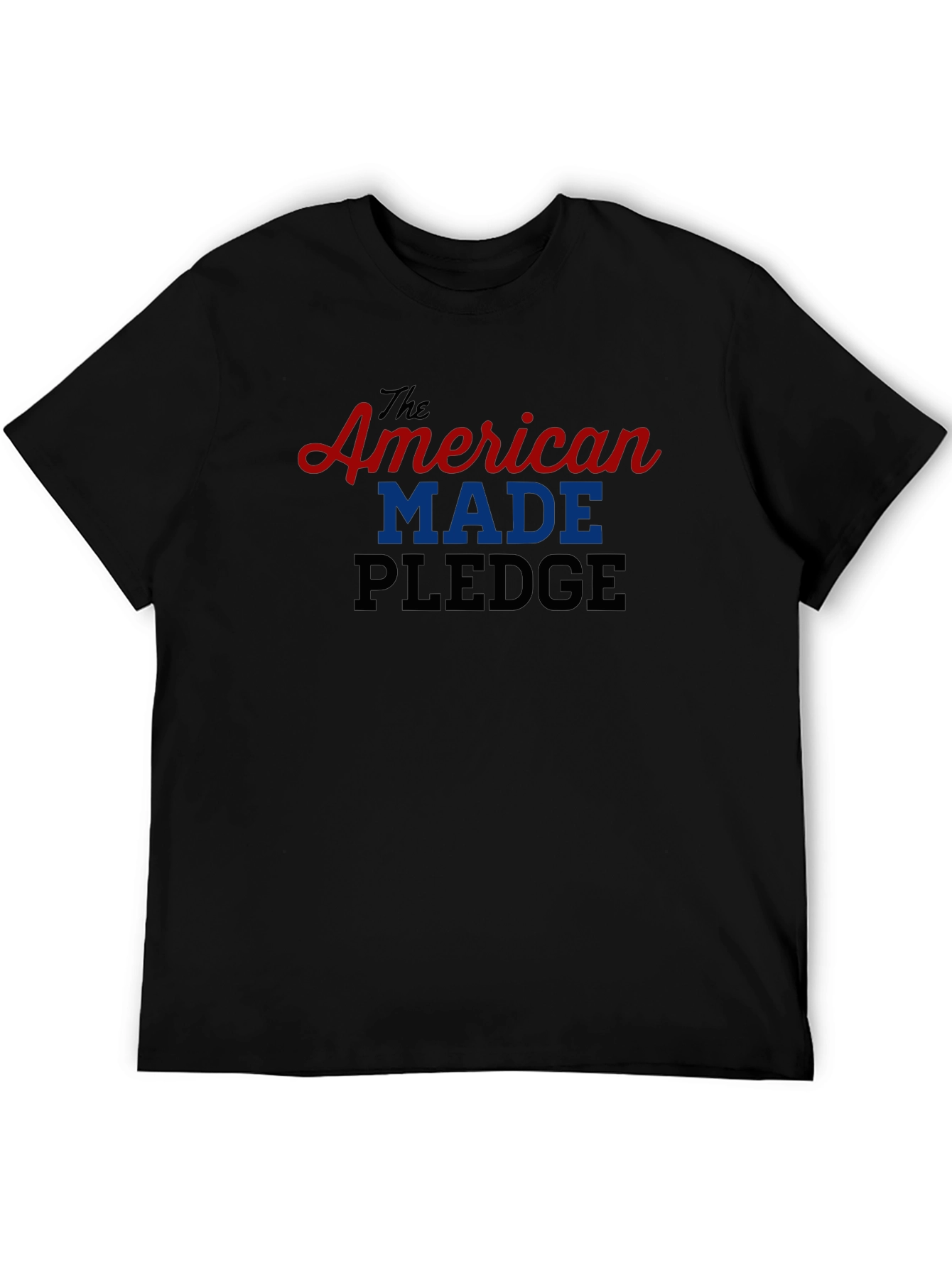 Black American Made Pledge Graphic Tee - Patriotic Pride view 5