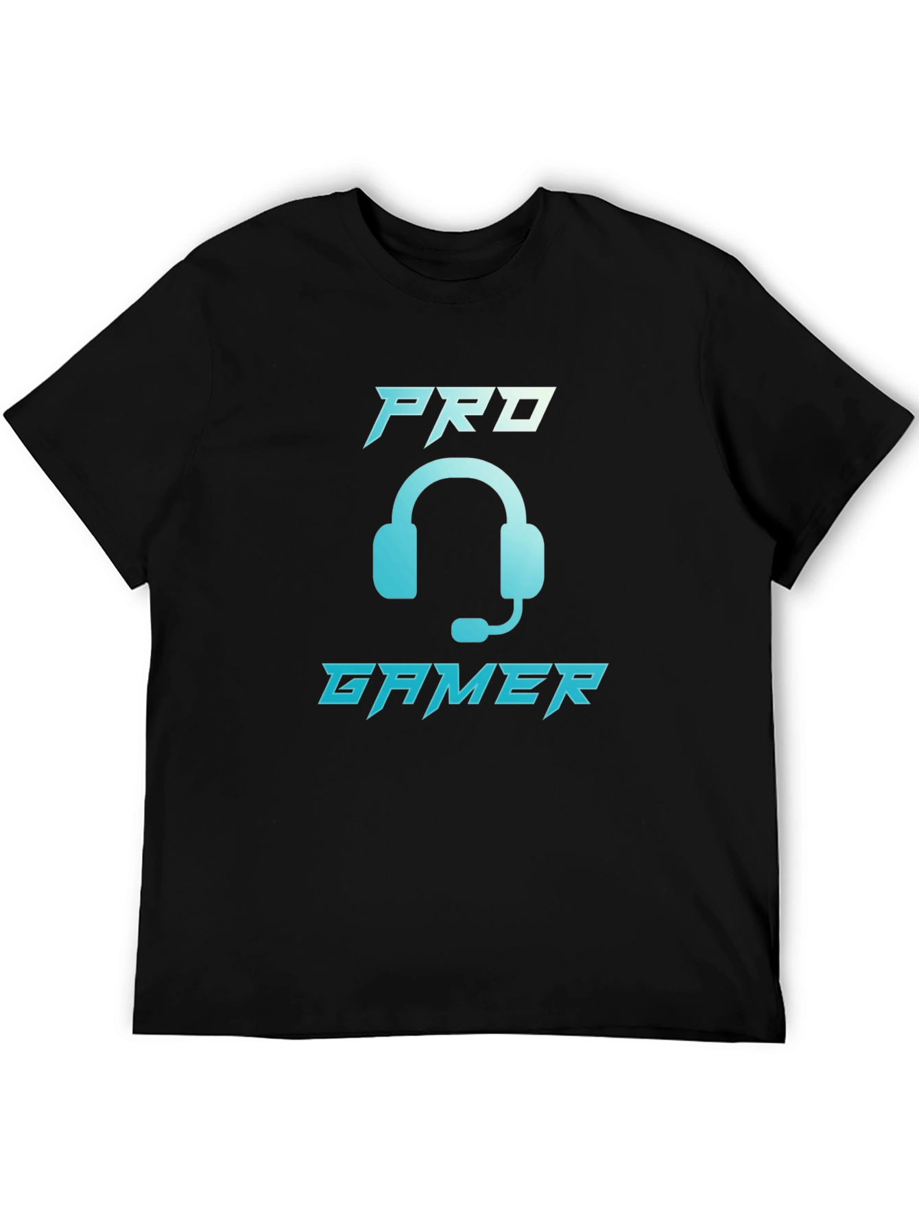 Black Pro Gamer Graphic T-Shirt - Black Cotton Tee view 5