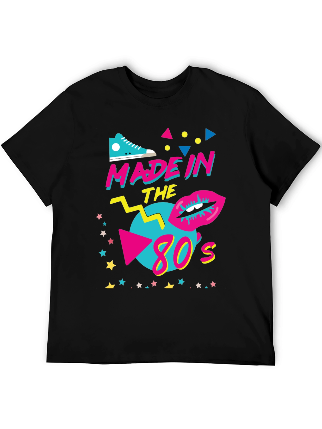 Black Made in the 80s Graphic Tee view 5