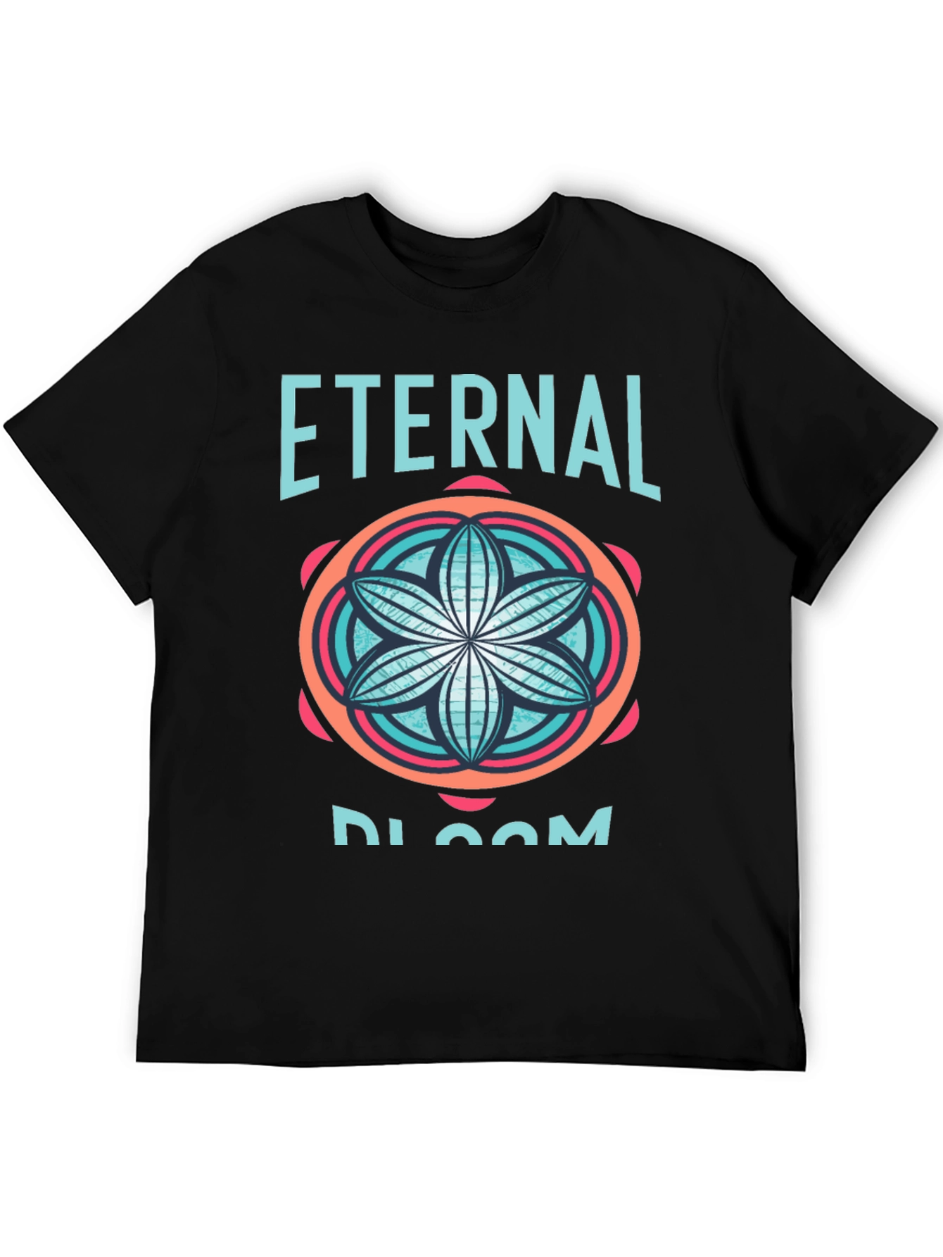 Black Eternal Bloom Black Graphic Tee view 5