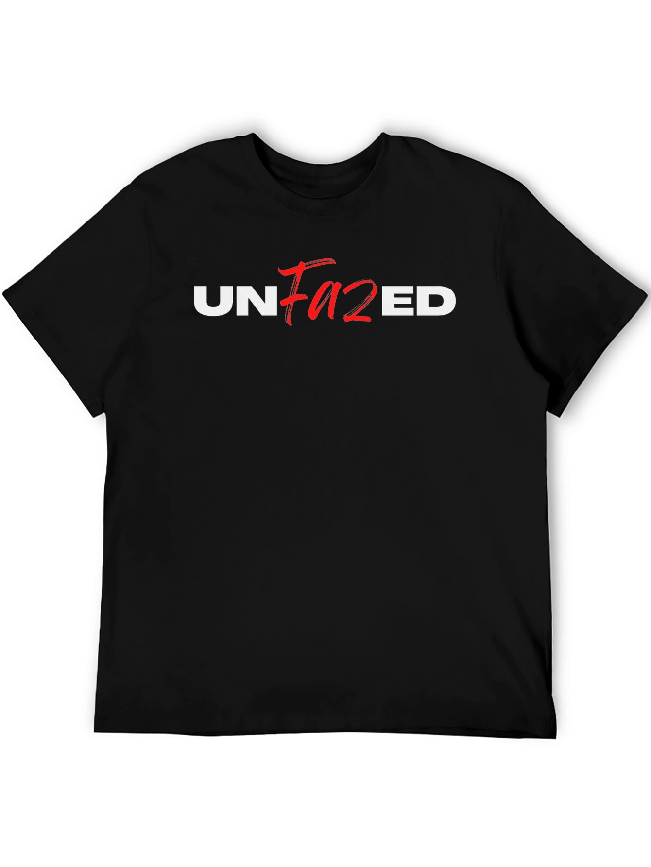 Black Unfazed Graphic Tee - Bold Statement Shirt view 5