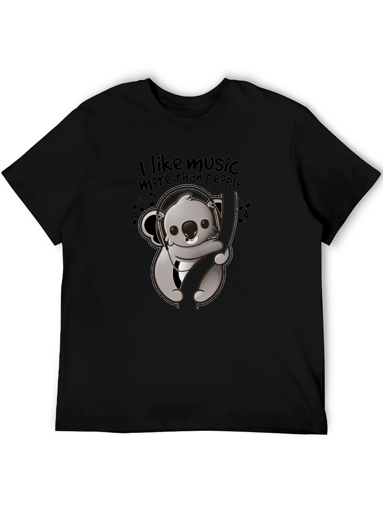 Black Music Loving Koala Graphic Tee view 5
