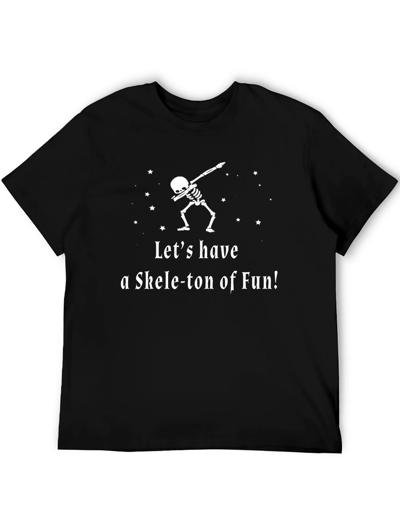 Black Skeleton Dab T-Shirt - Let's have a Skele-ton of Fun! view 5